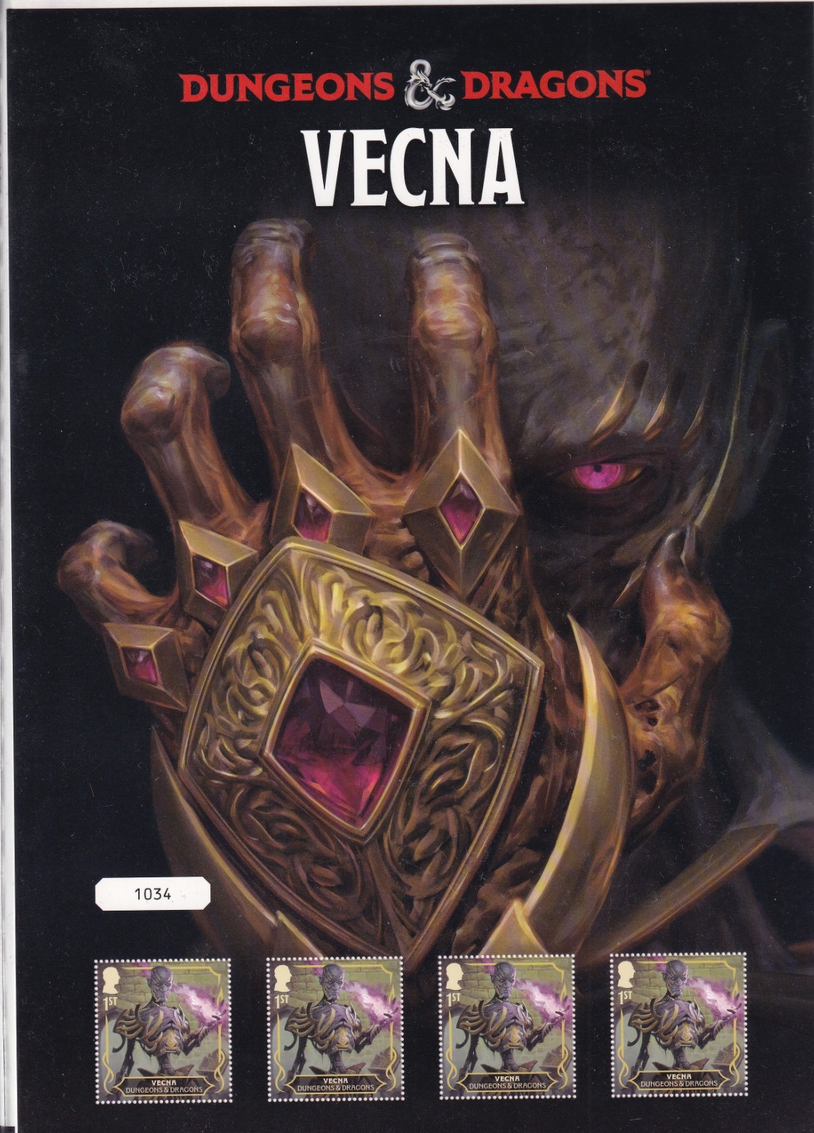 GB 2024 DUNGEONS & DRAGONS FILMS VIDEO GAMES VECNA FAN SHEET MNH