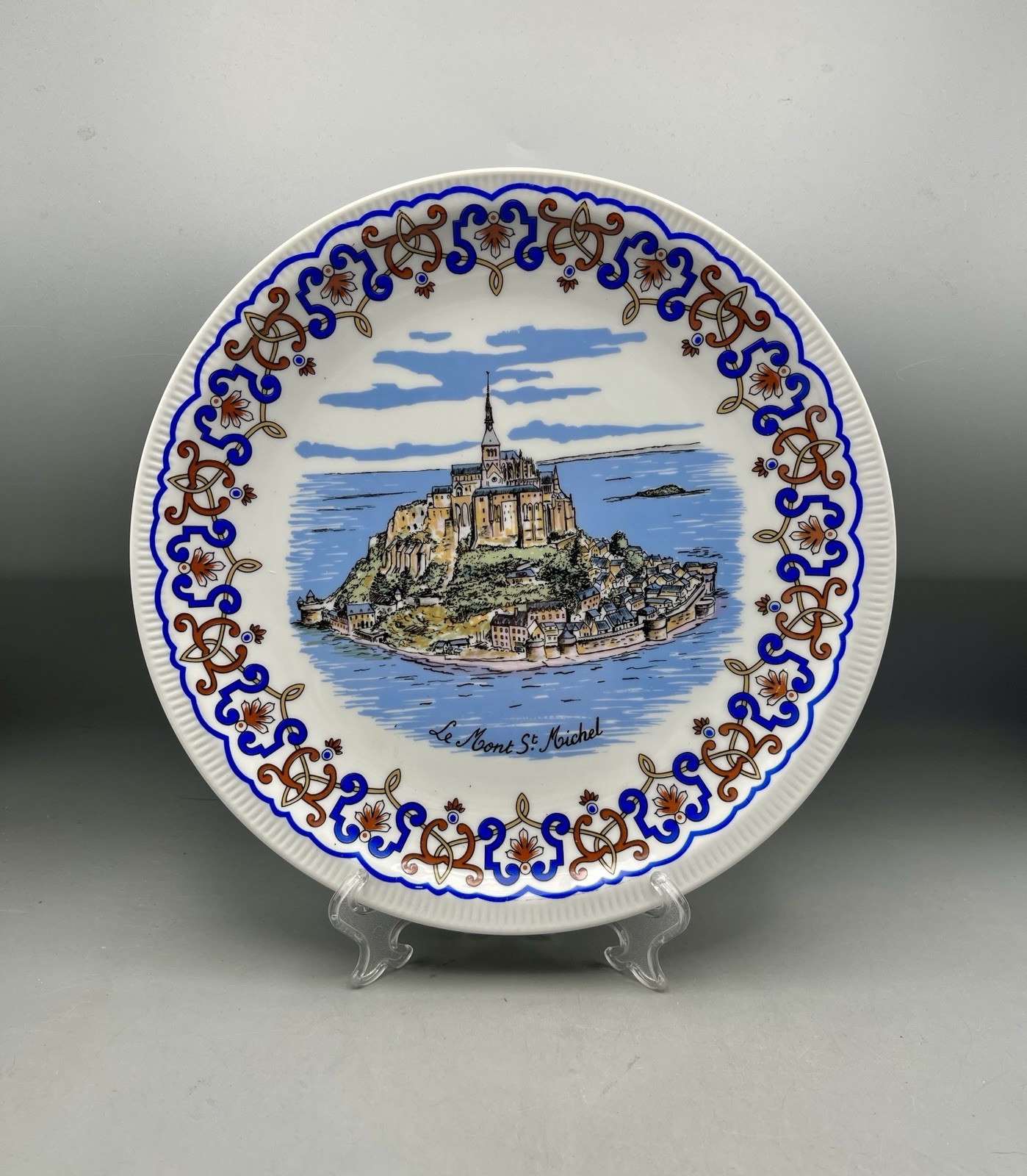 Decor Nem Mont St. Michel Porcelain Plate France Hand Painted