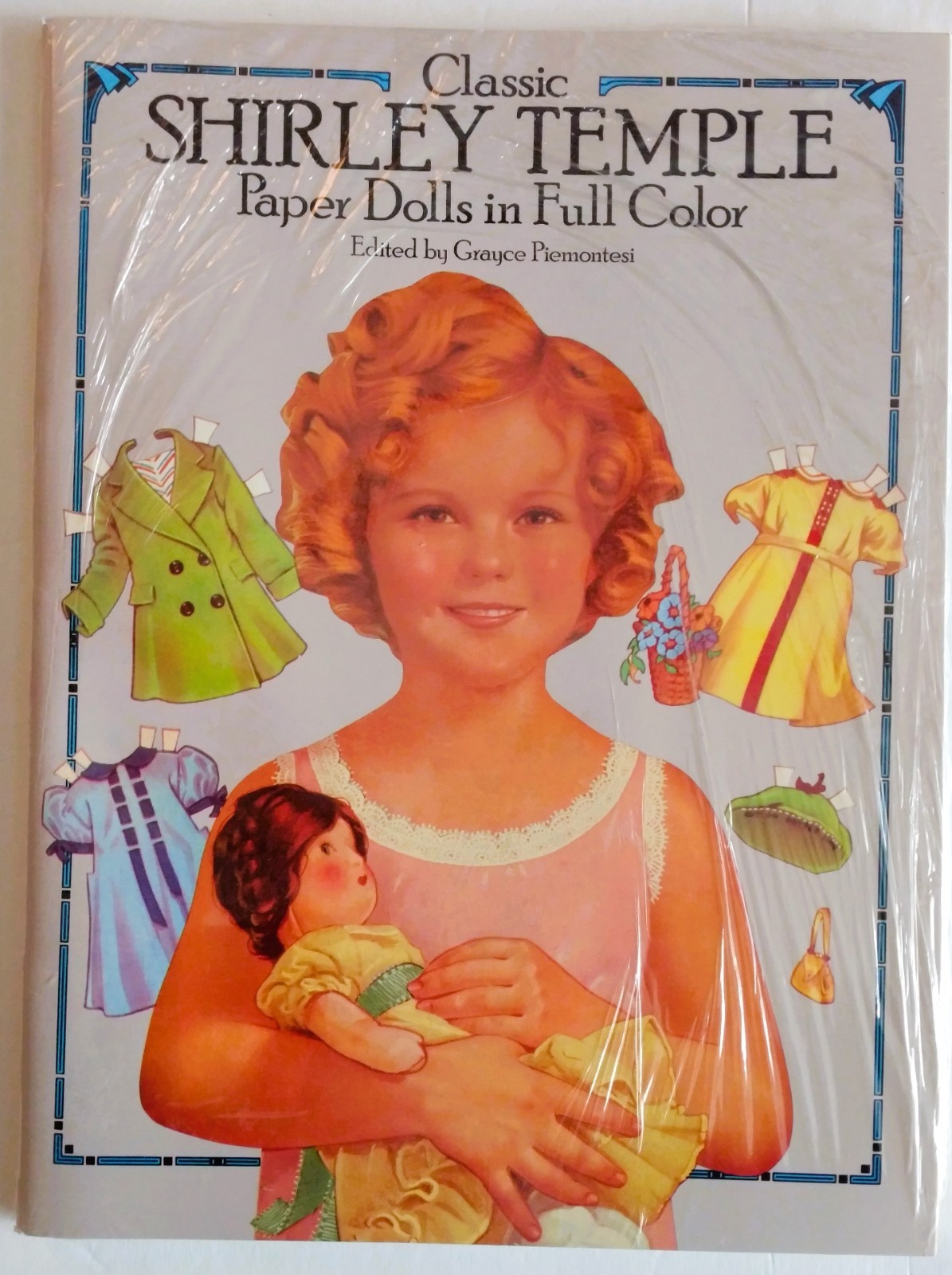 Set of three(?) Shirley Temple Paper Dolls Books, New Shrink Wrapped, Plus Panel