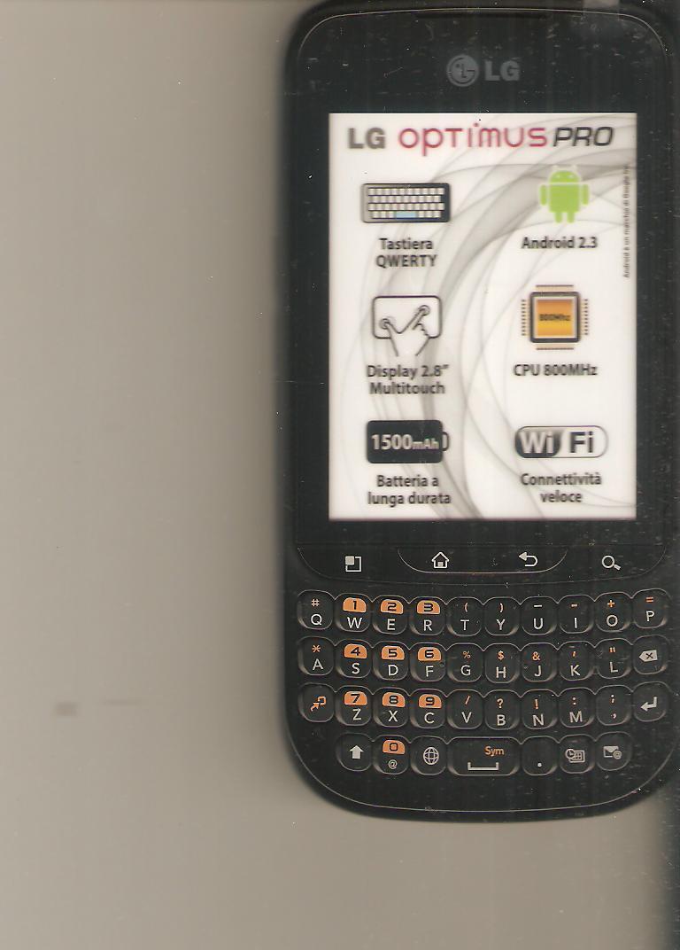 FAKE SHOWCASE PHONE - DUMMY - LG OPTIMUS PRO (IS NOT A PHONE)