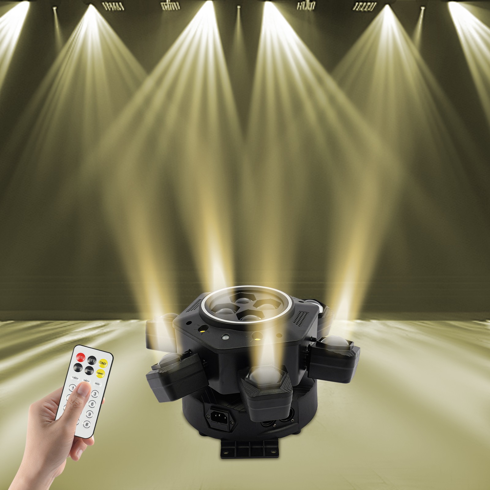 Dj Lighting Effect System, Equipped With Laser Strobe Lights And 38 120w Black
