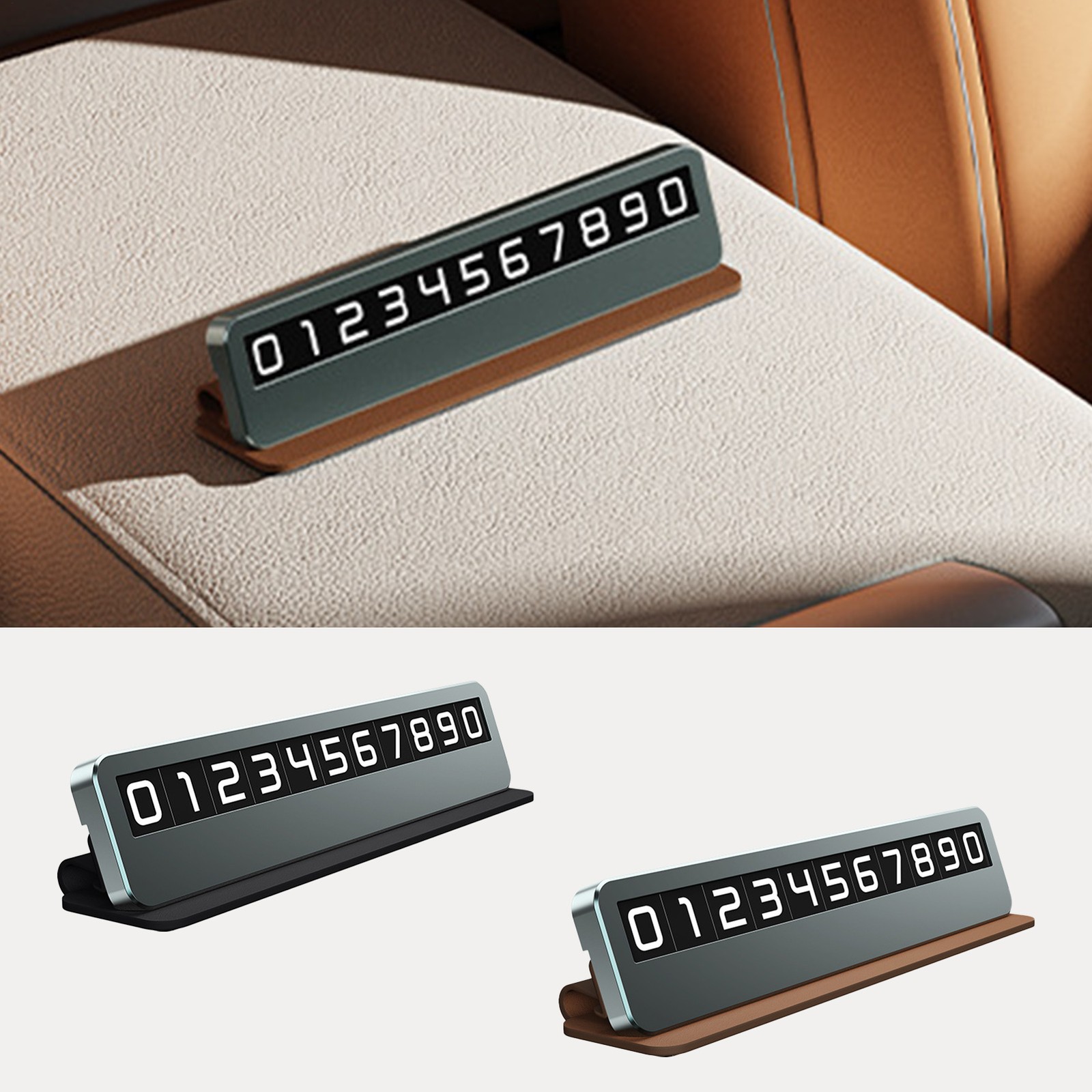 1pc Car Temporary Parking Card Call Phone Number Sucker Card Portable Plate