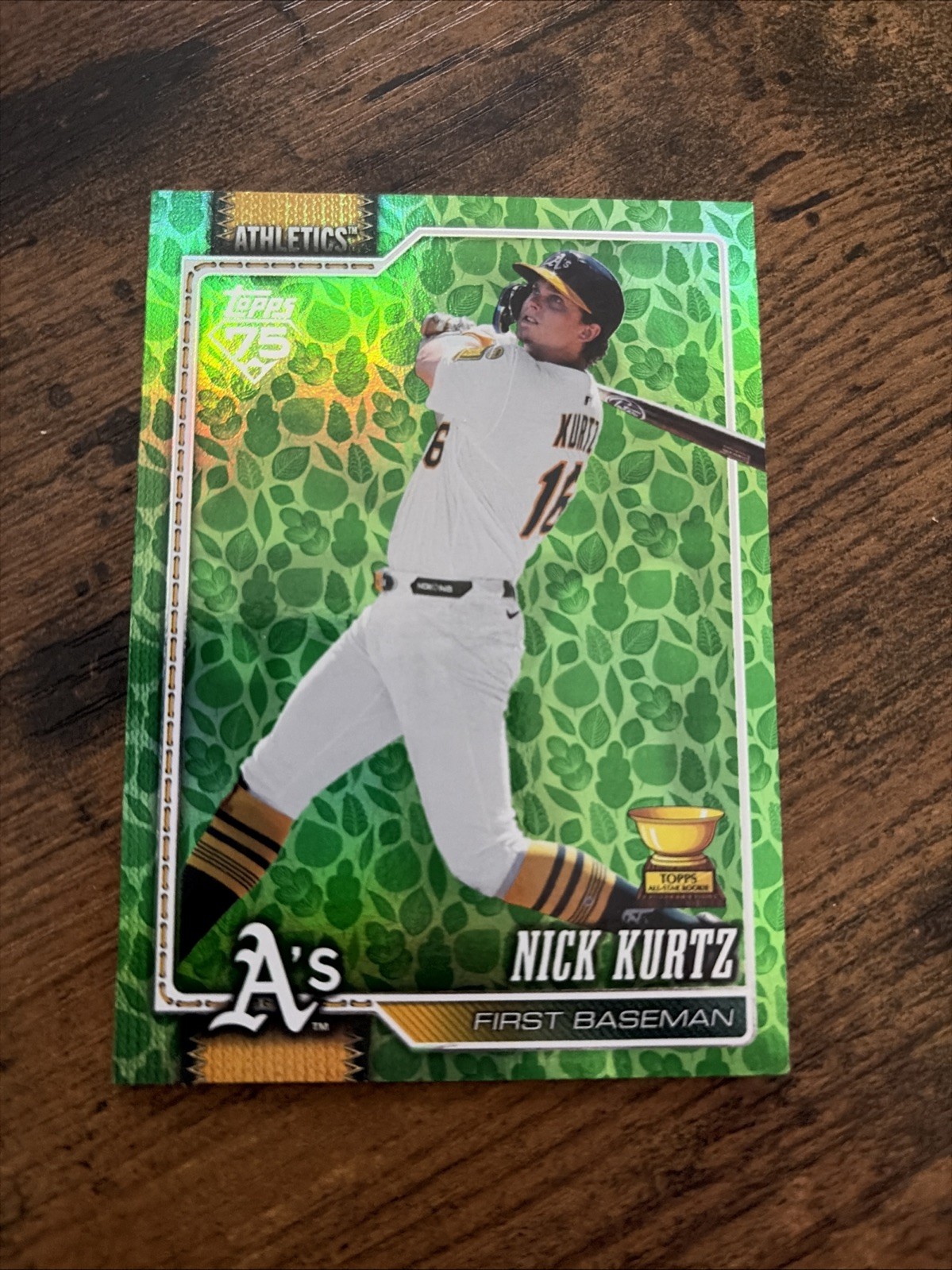 2026 Topps Series 1 Easter Green Foil Green Leaf Easter Nick Kurtz