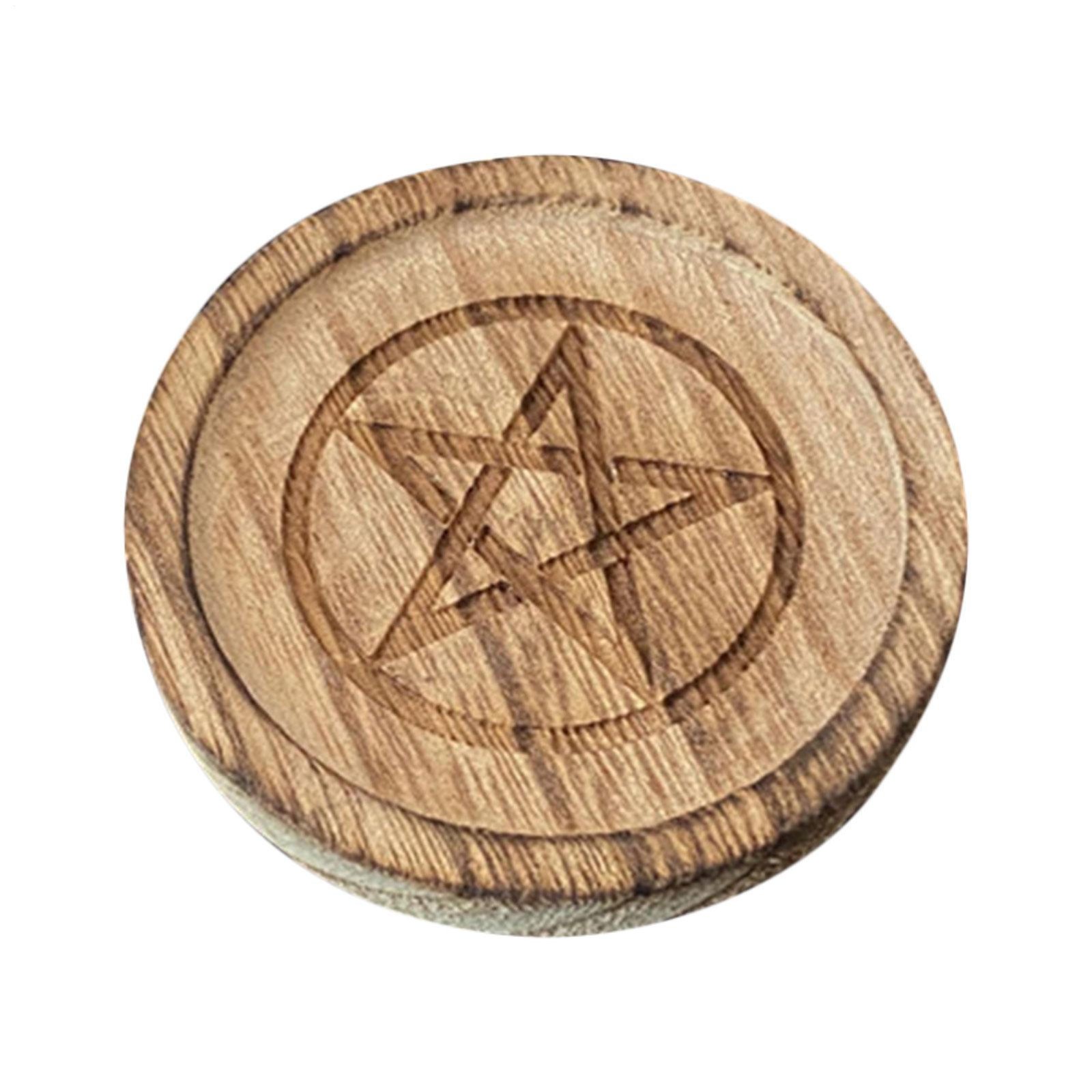 Witch Altar Tray Pentacle Candle Holder Vintage Decor Jewelry Tray