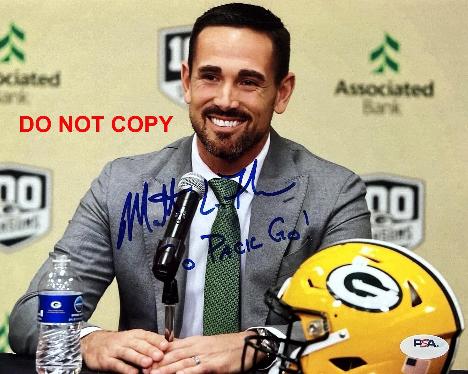 Matt LaFleur GREEN BAY PACKERS Signed Autographed REPRINT 8x10 Photo RP