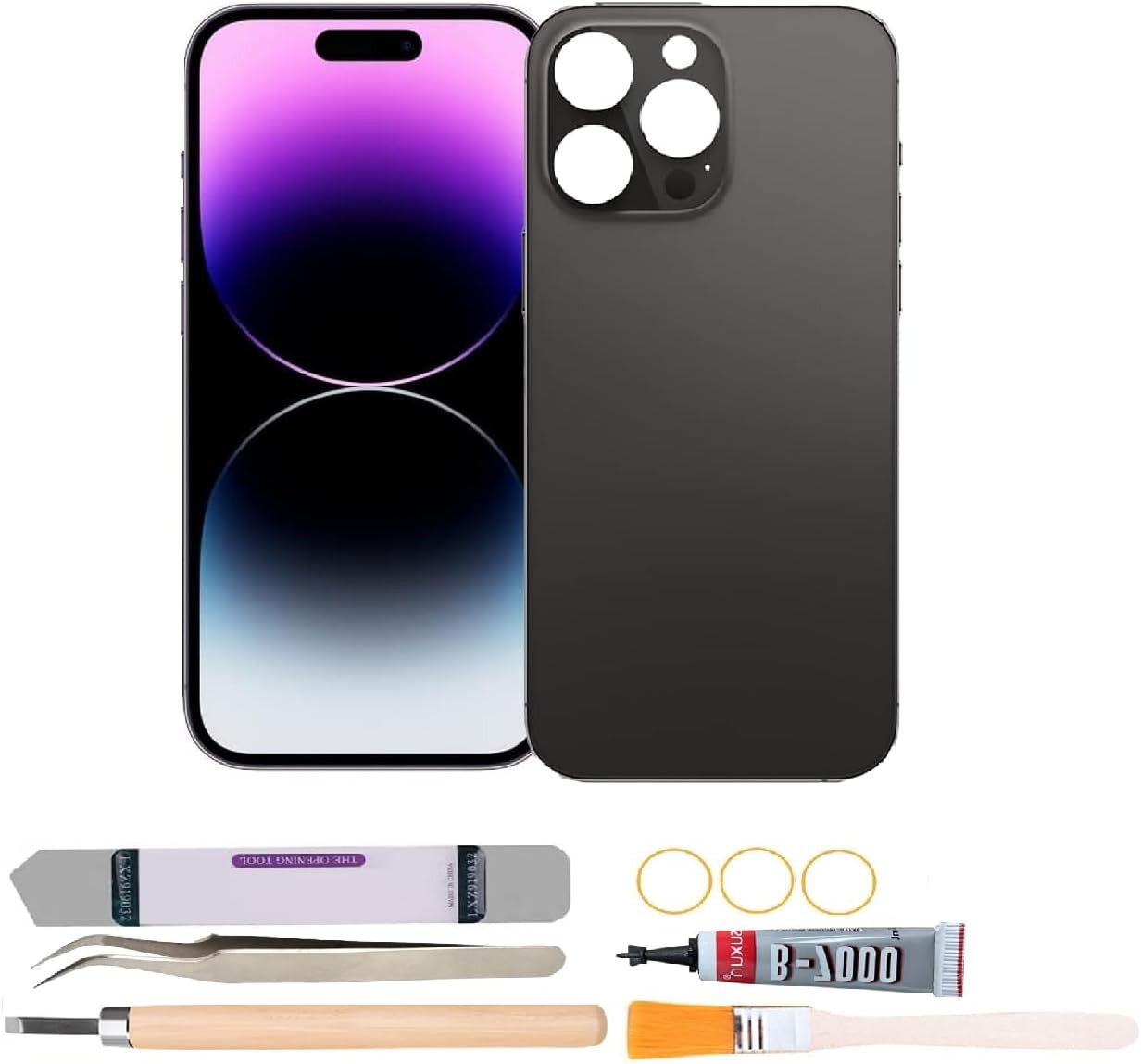 Back Cover Glass Replacement Compatible with iPhone 14 Pro 6.1 inches