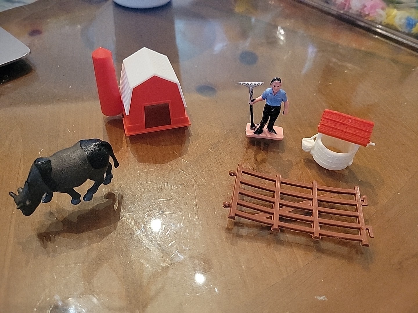 Vintage Farm Themed Cake Toppers