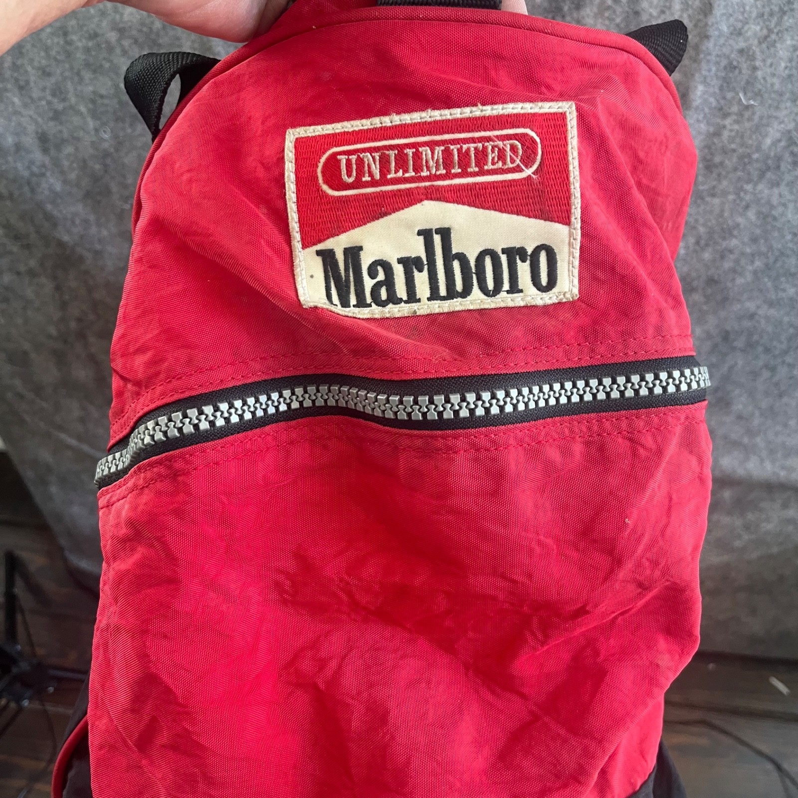 Vintage 1990 Marlboro Unlimited Gear Duffle Bag Red Lightweight Gym