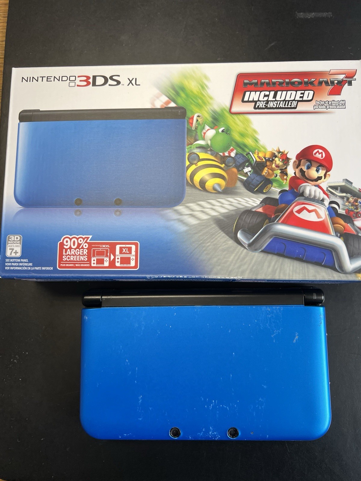 Nintendo 3DS XL Console with NERF Case, AC Adapter, Stylus, and 9 Video Games