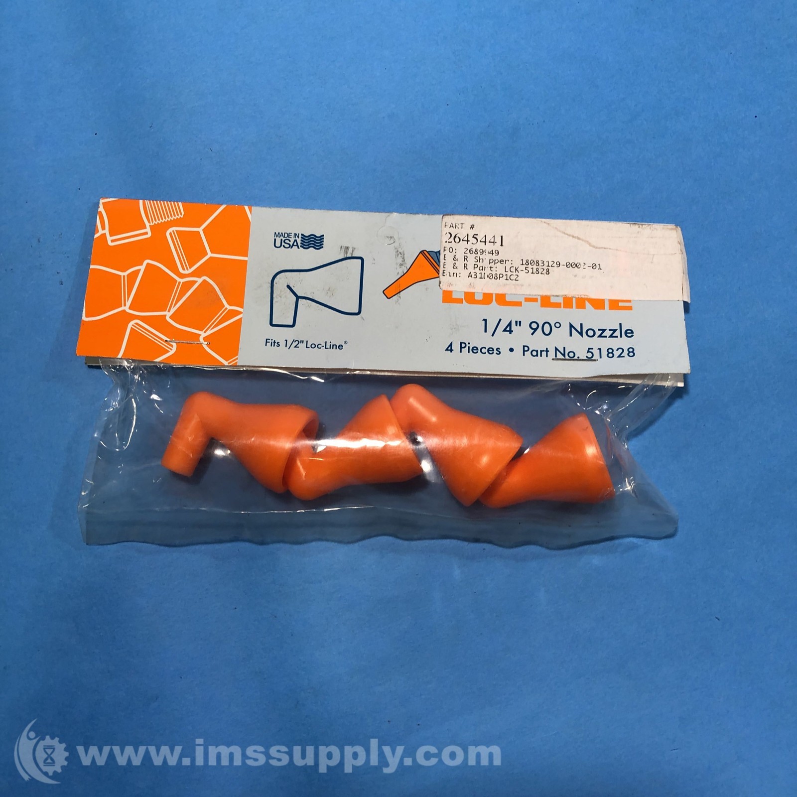 Loc Line 51828 1/4" 90 Degree Nozzle FNFP