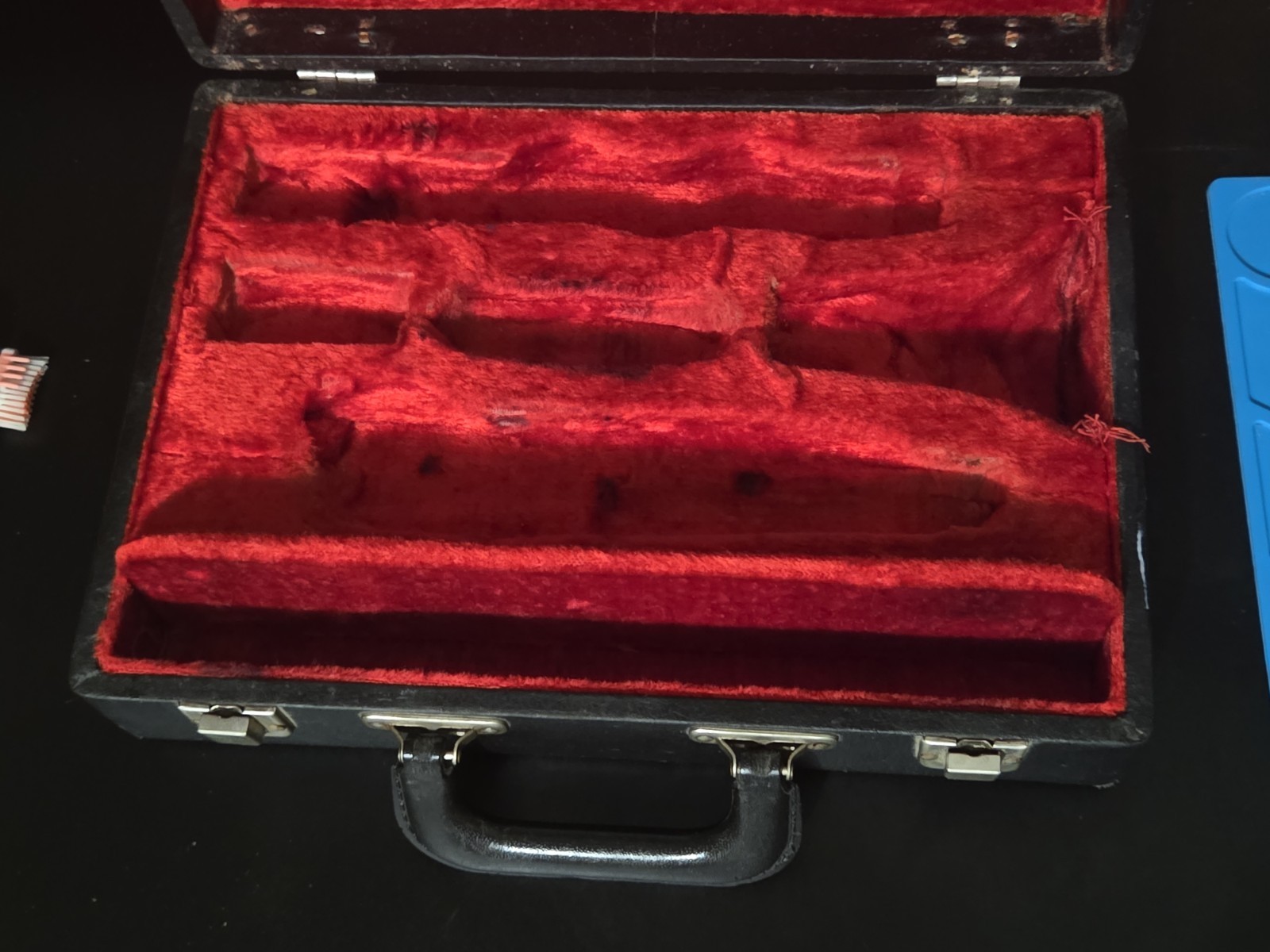 Vintage Cleveland Clarinet Case – Red Plush Interior – Original Hard Case