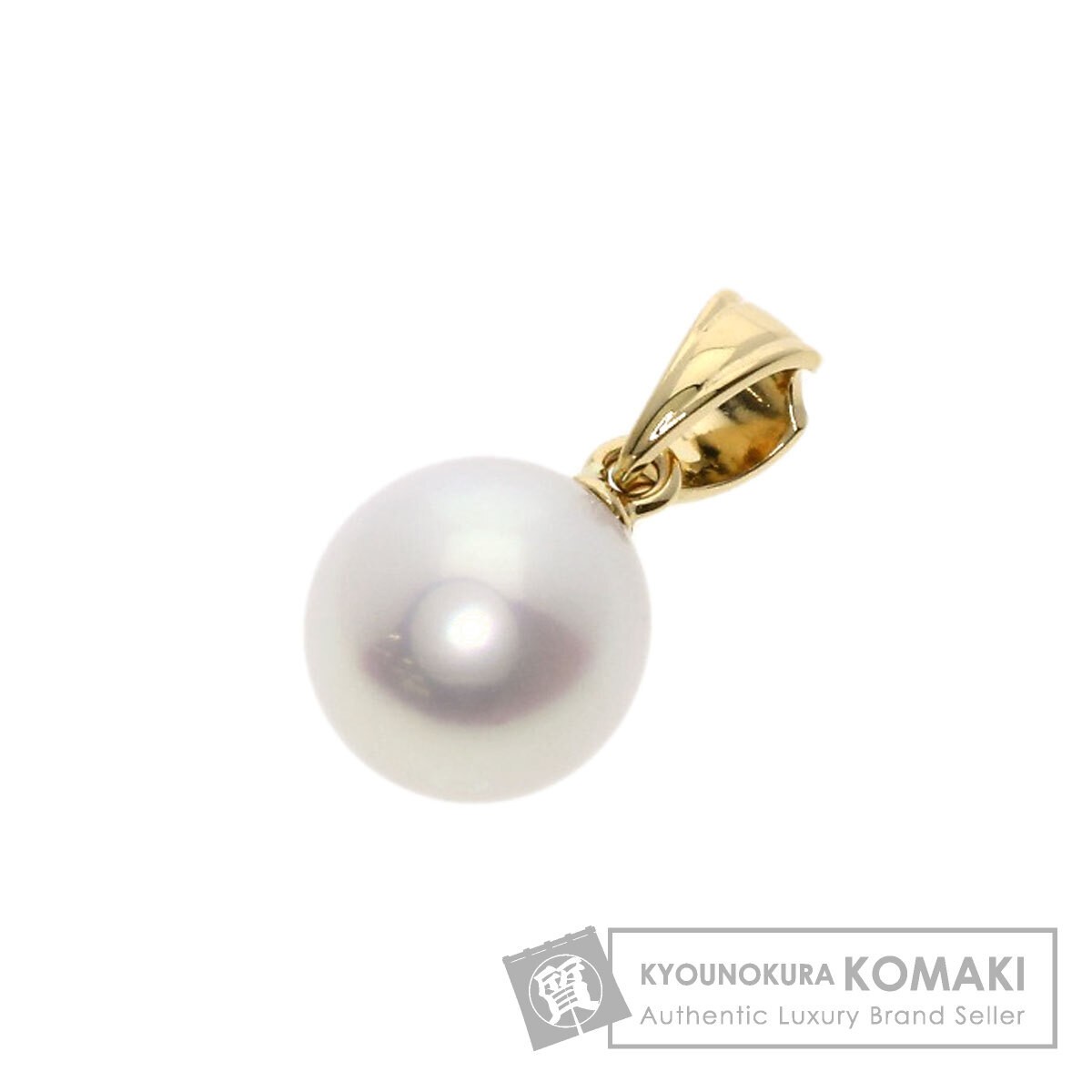 TASAKI Pearl Pendant Top K14 Yellow Gold Ladies Used