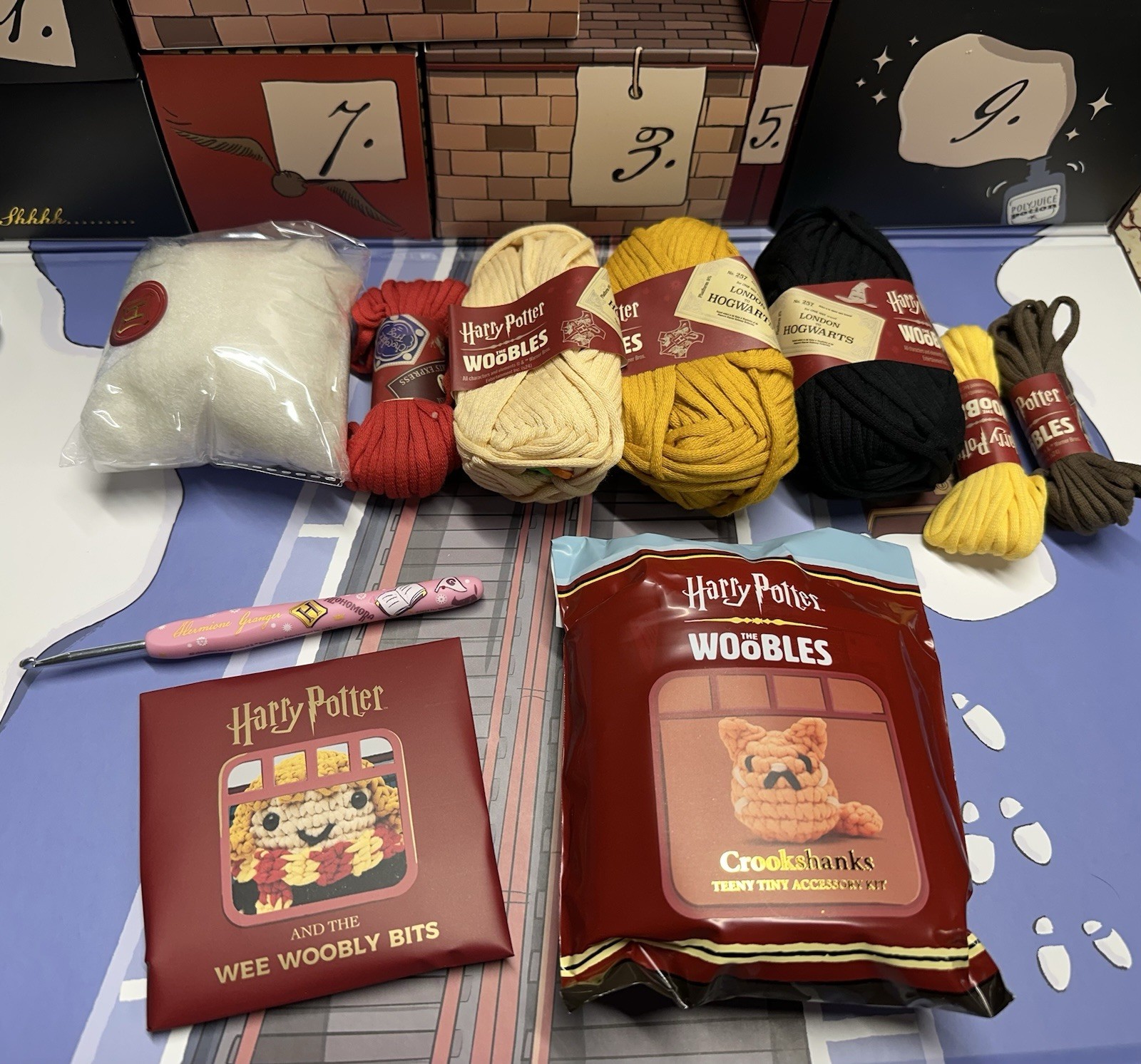 The Woobles Harry Potter Hermione Granger Kit With Crookshanks and special hook 