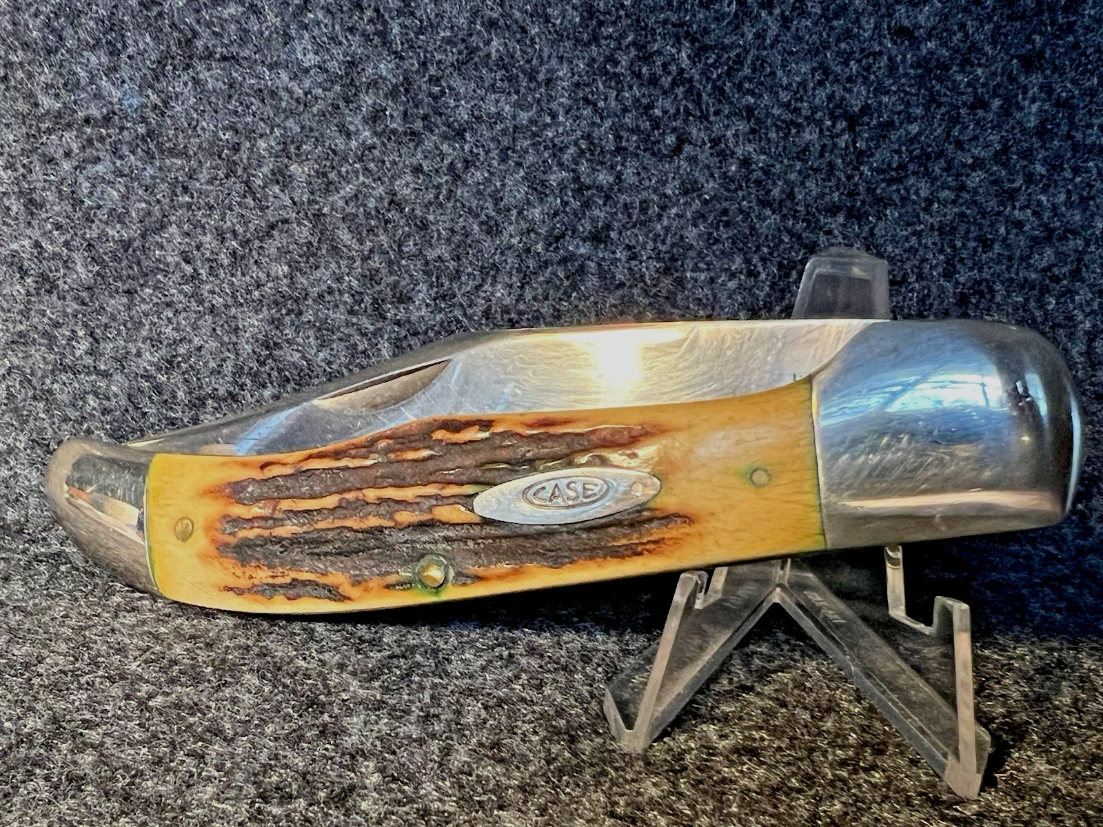 CASE XX * 5165 * 1940-64 FOLDING HUNTER * Blonde-Amber STAG Excellent Knife