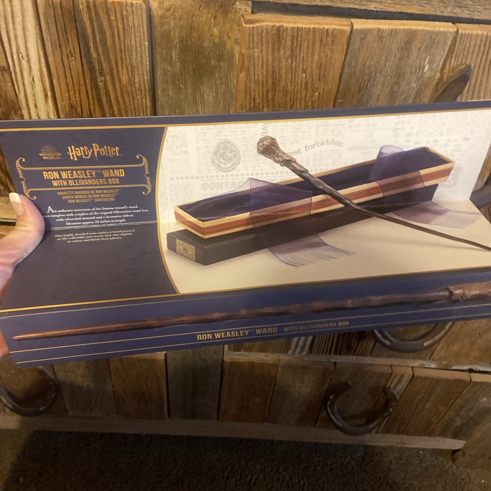 The Noble Collection - Ron Weasley's Wand with Ollivanders Wand Box [Toy] NEW