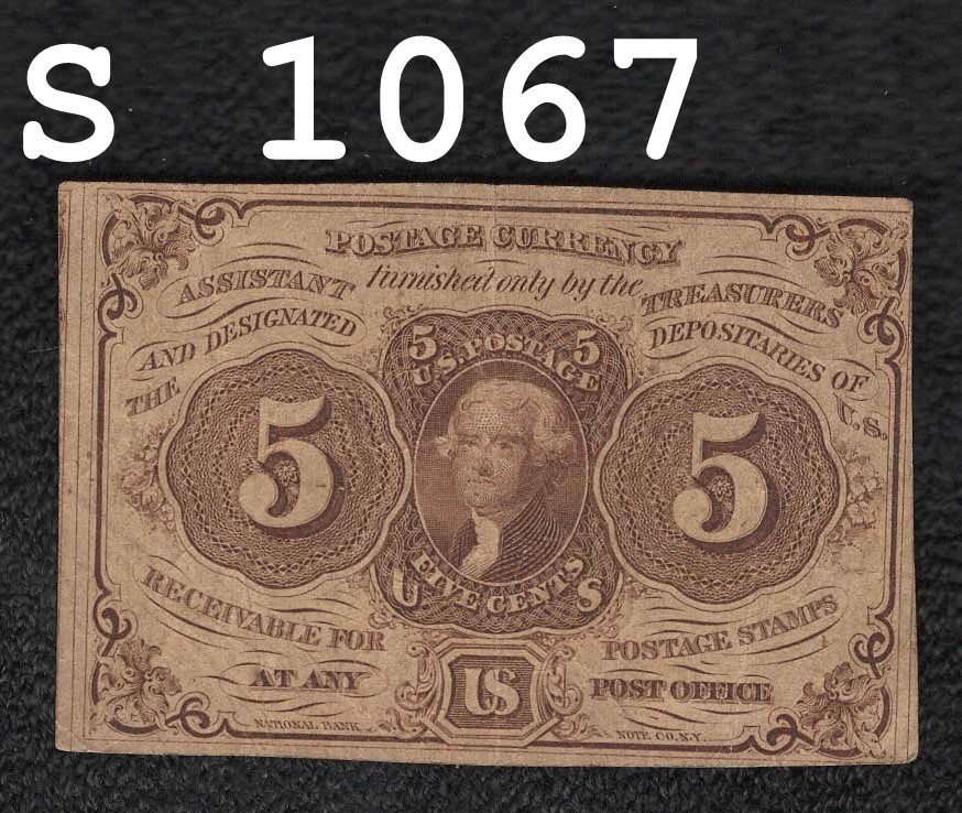 "First Issue" .05 Cent Fractional Note "VF++"