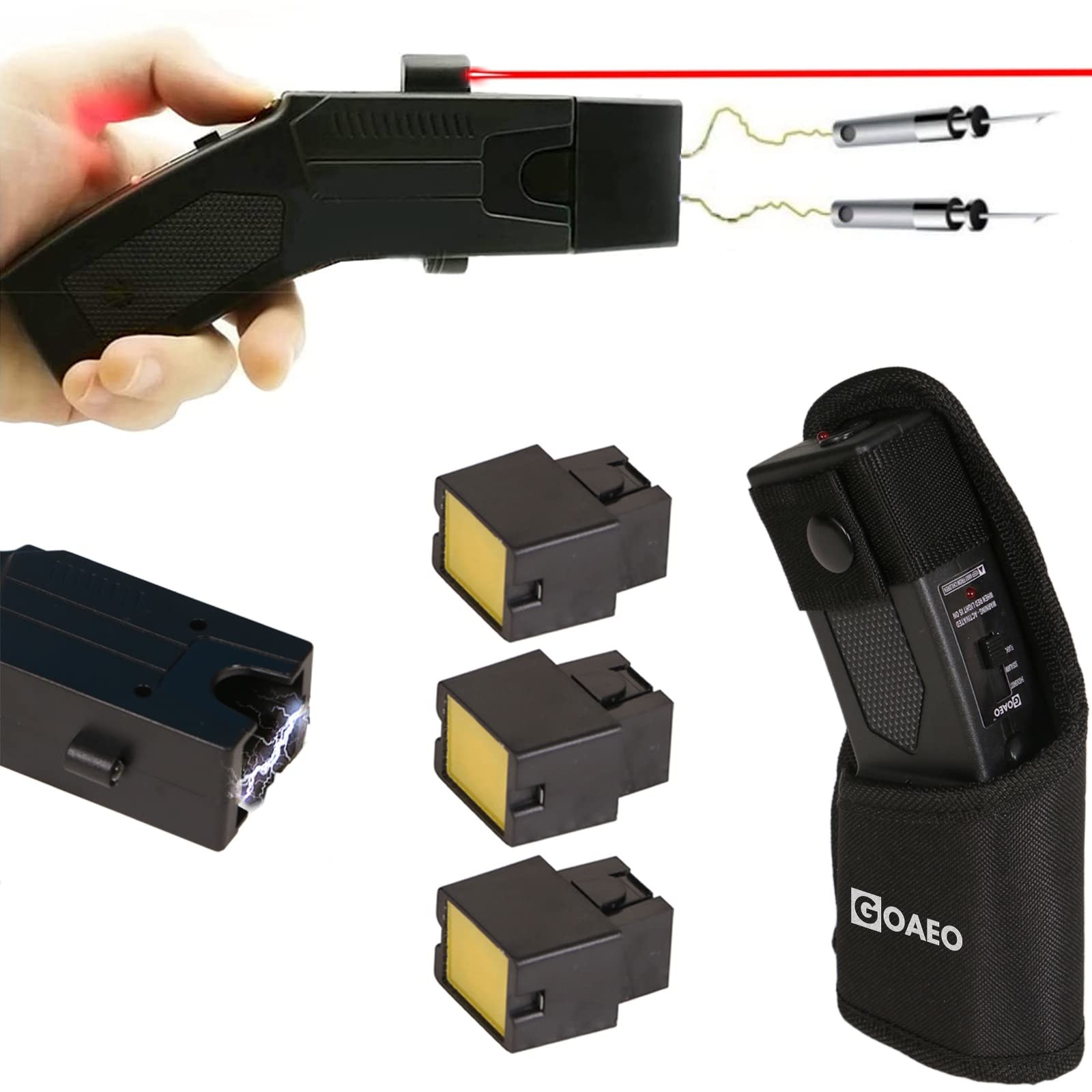 Heavy Duty Stun Gun - Rechargeable Safety Remote Electric Shock Stun Gun Self...