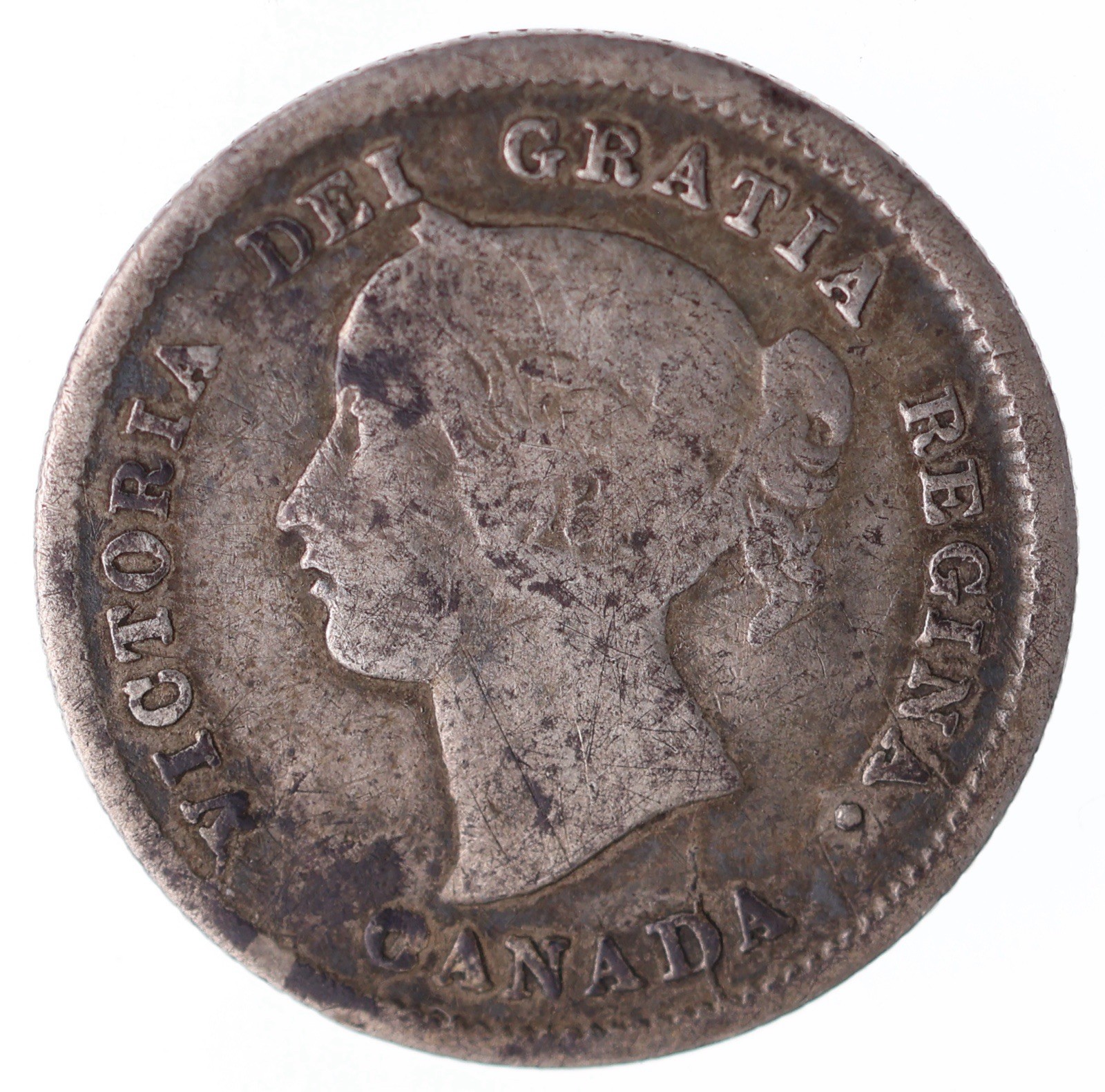 1872H Canada 5 Cents - VG/F - Lot#15639