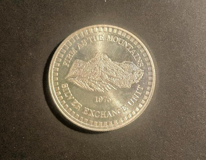1975 US National Metals Inc Firm As The Mountains Silver Exchange Unit 1oz Rare