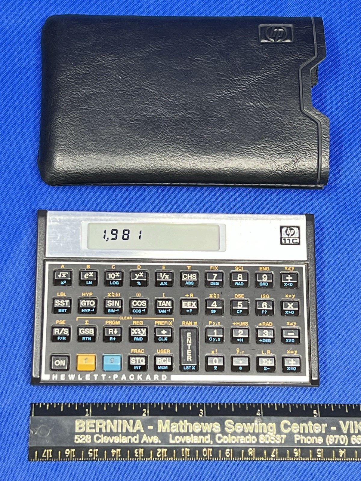 Vintage Hewlett-Packard HP-11C Programmable Scientific Calculator w/Case Working