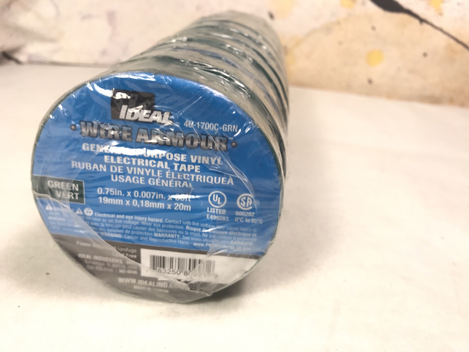 10-pack Ideal Wire Armour Professional Vinyl Electrical Tape Green