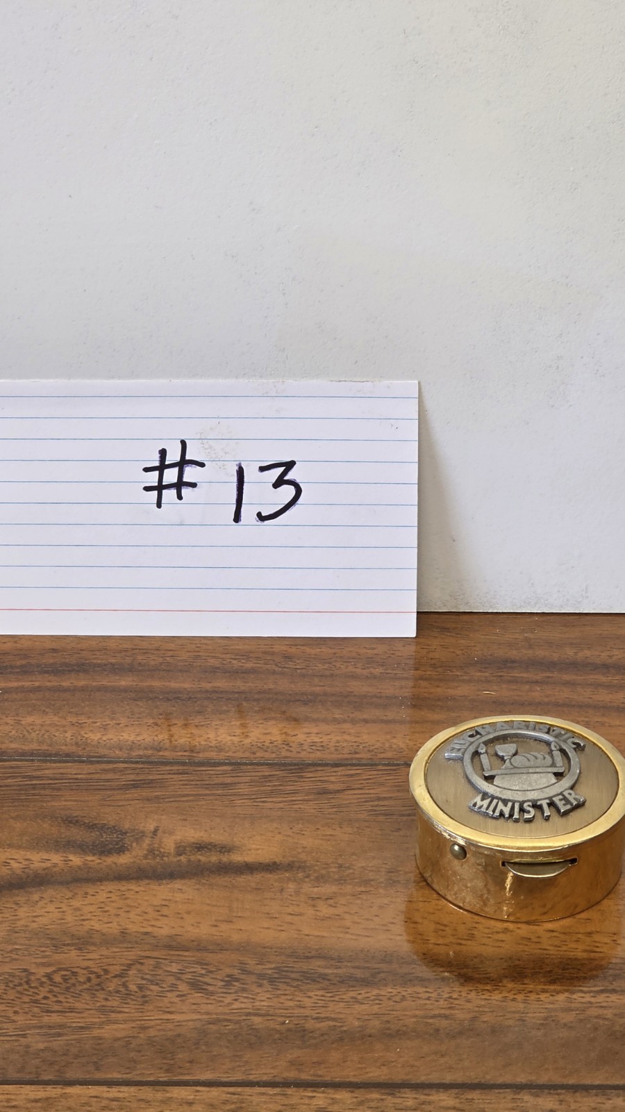 Eucharistic Minister Communion Holder Catholic Church Gold Colored Metallic