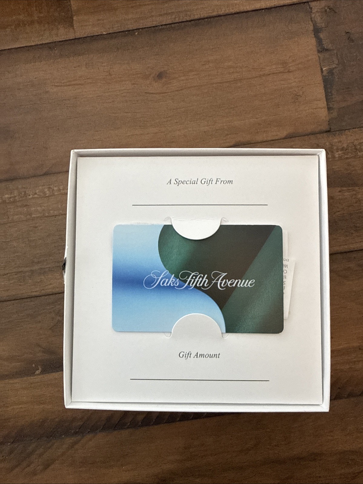 New Saks Fifth Avenue Gift Card $50