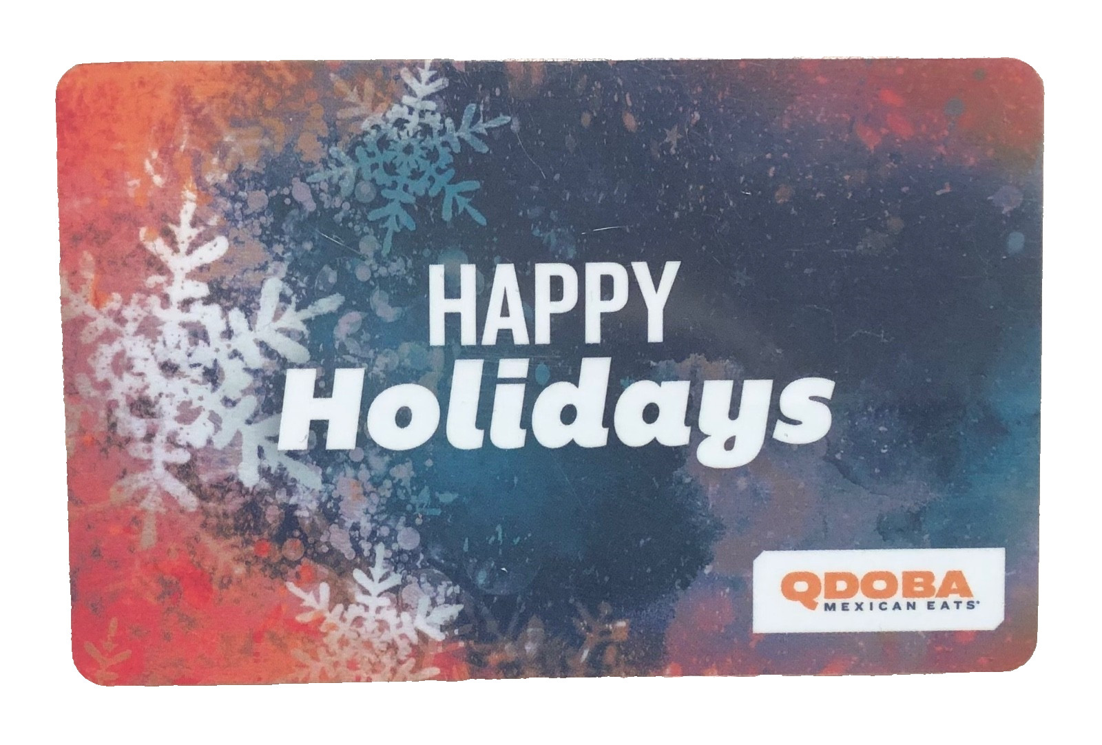 Qdoba Mexican Eats  Gift Card Snowflakes ( 2024) No Value ( $0 )