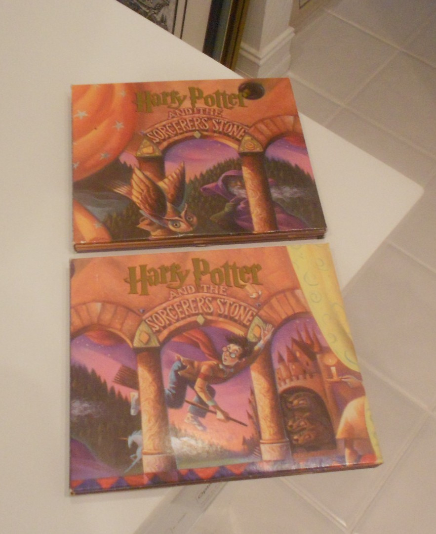HARRY POTTER 1999 RANDOM HOUSE .DISCS 1-2-3 & 4-5-6-7 TWO CASES YA-108 AUDIO