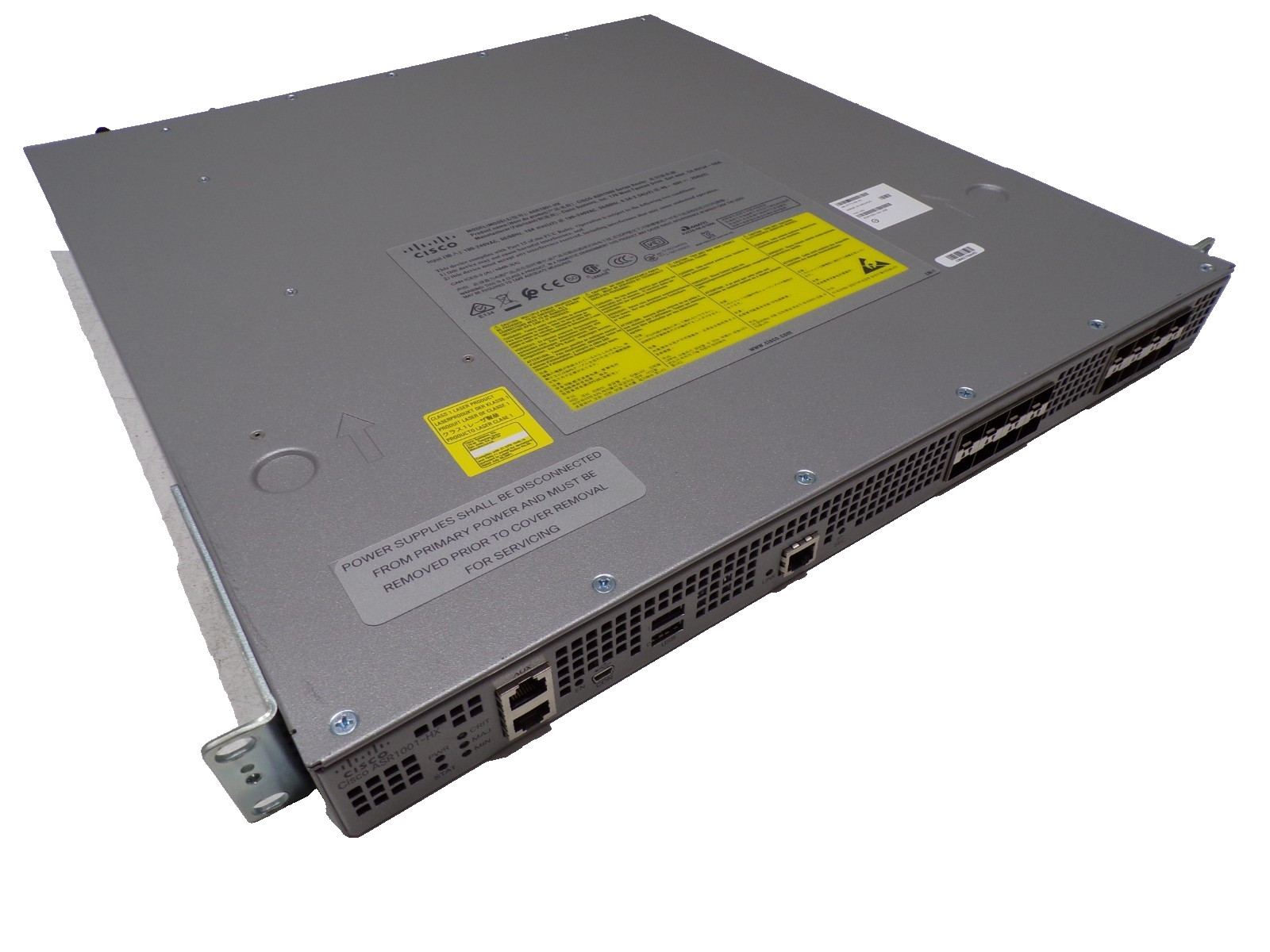 Cisco ASR1001-HX Router  8x10GE+8x1GE AES  2x AC P/S ASR1001HX-IPSECHW Module