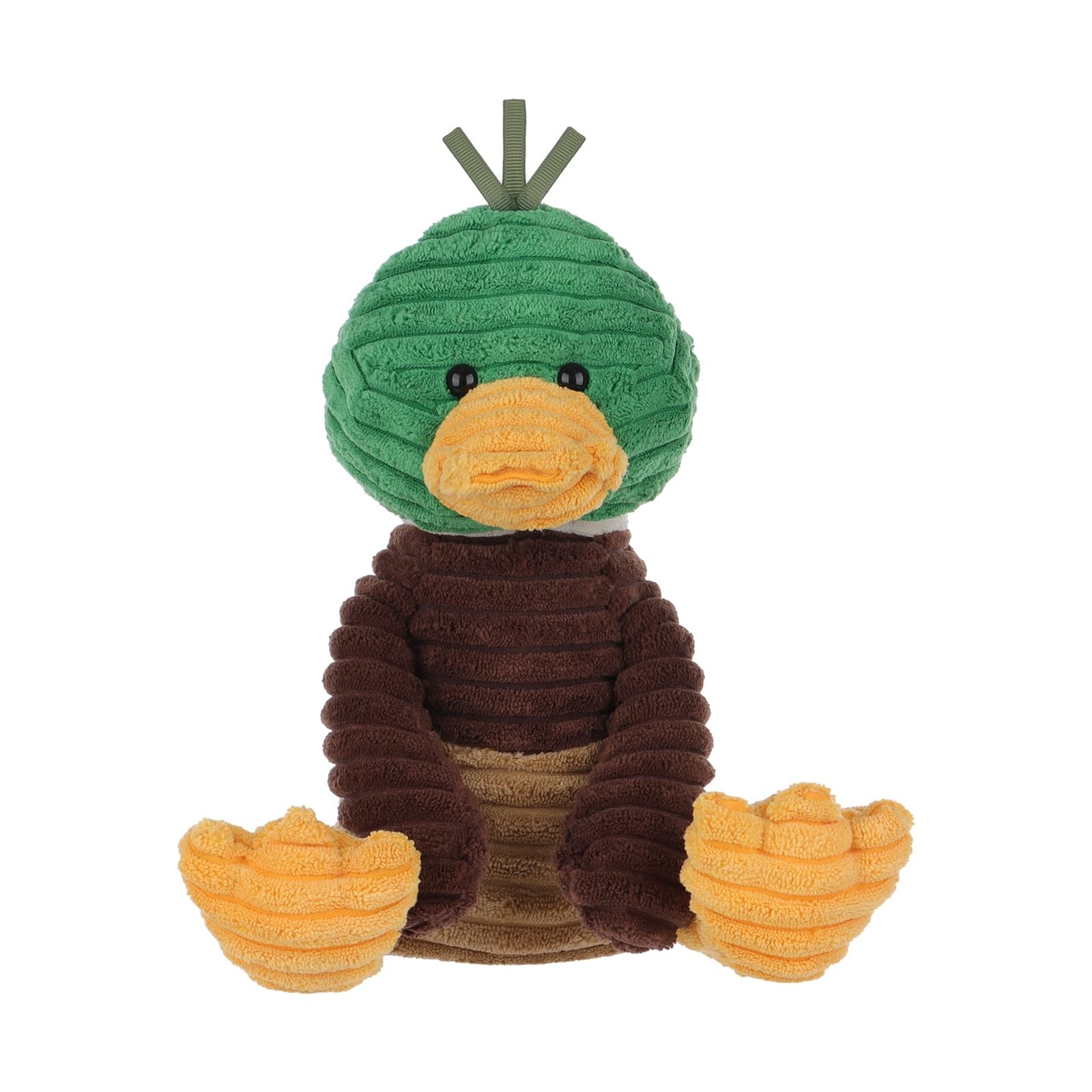 Apricot Lamb Corduroy Mallard Duck Plush Stuffed Animal, Soft Toy for Kids 9.9"
