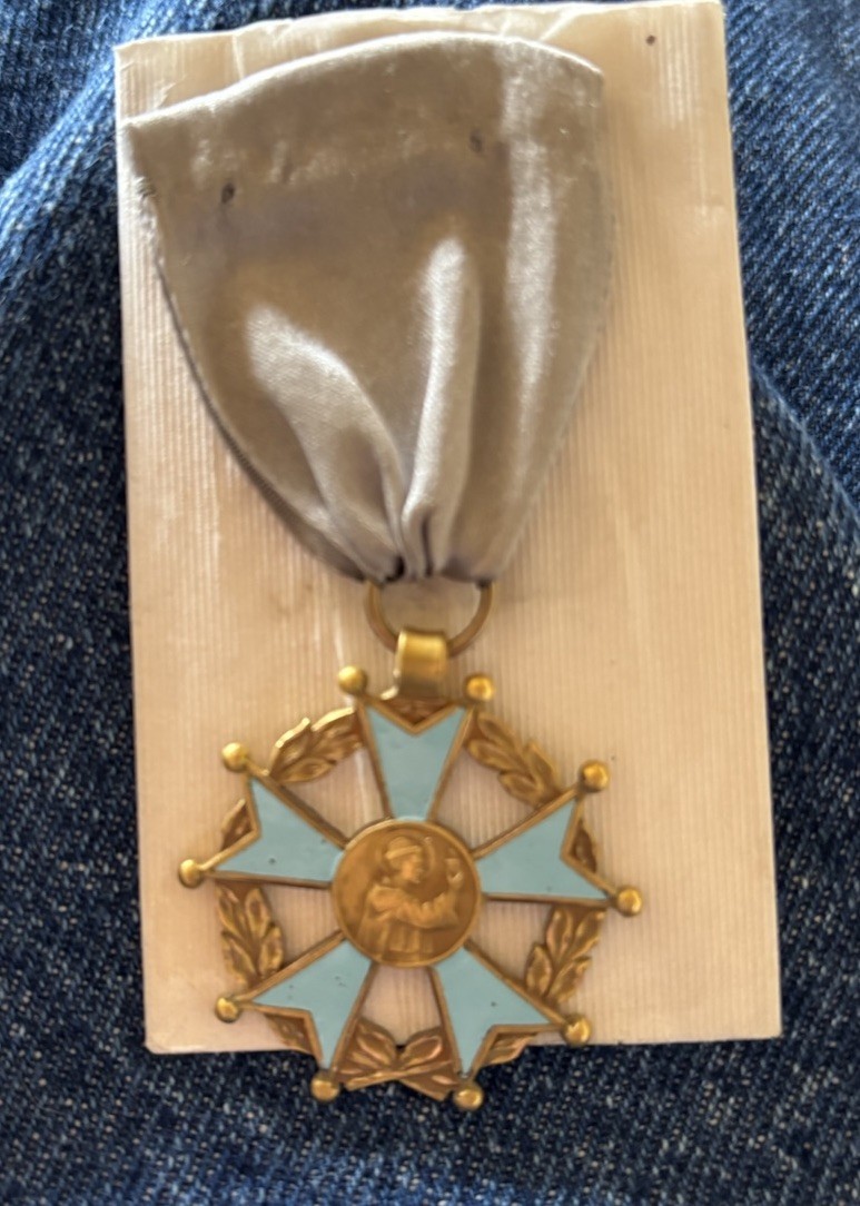 Vintage JOSTEN Religious Gold Filled Catholic Priest Logo Hanging Award Metal