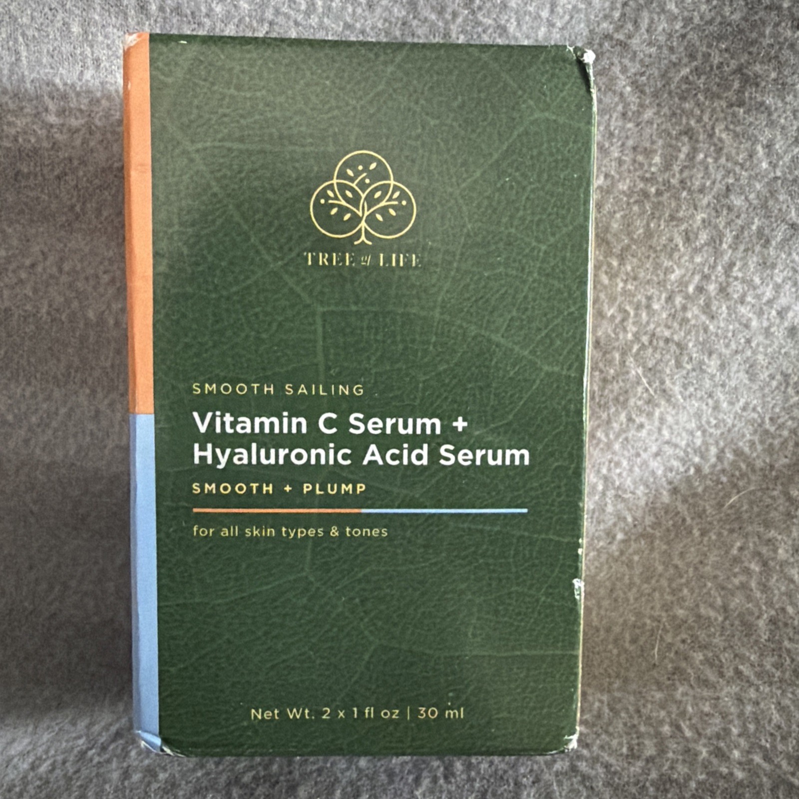 Tree of Life Vitamin C Brightening Serum & Hyaluronic Acid Hydrating ,2 x1 Fl Oz