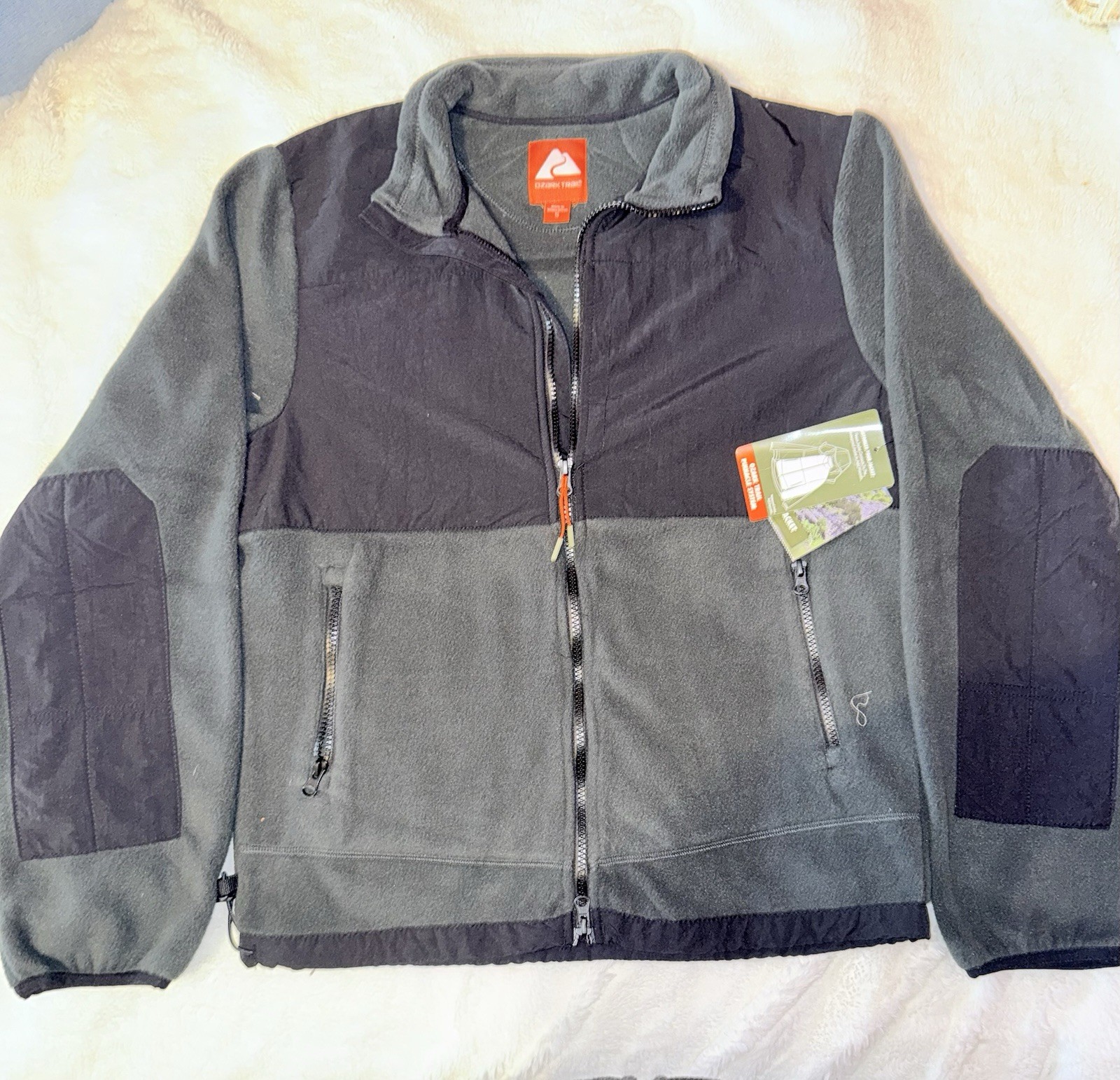 Ozark Trail Full Zip Fleece Jacket blackened evergreen S Outdoor Mid-Length