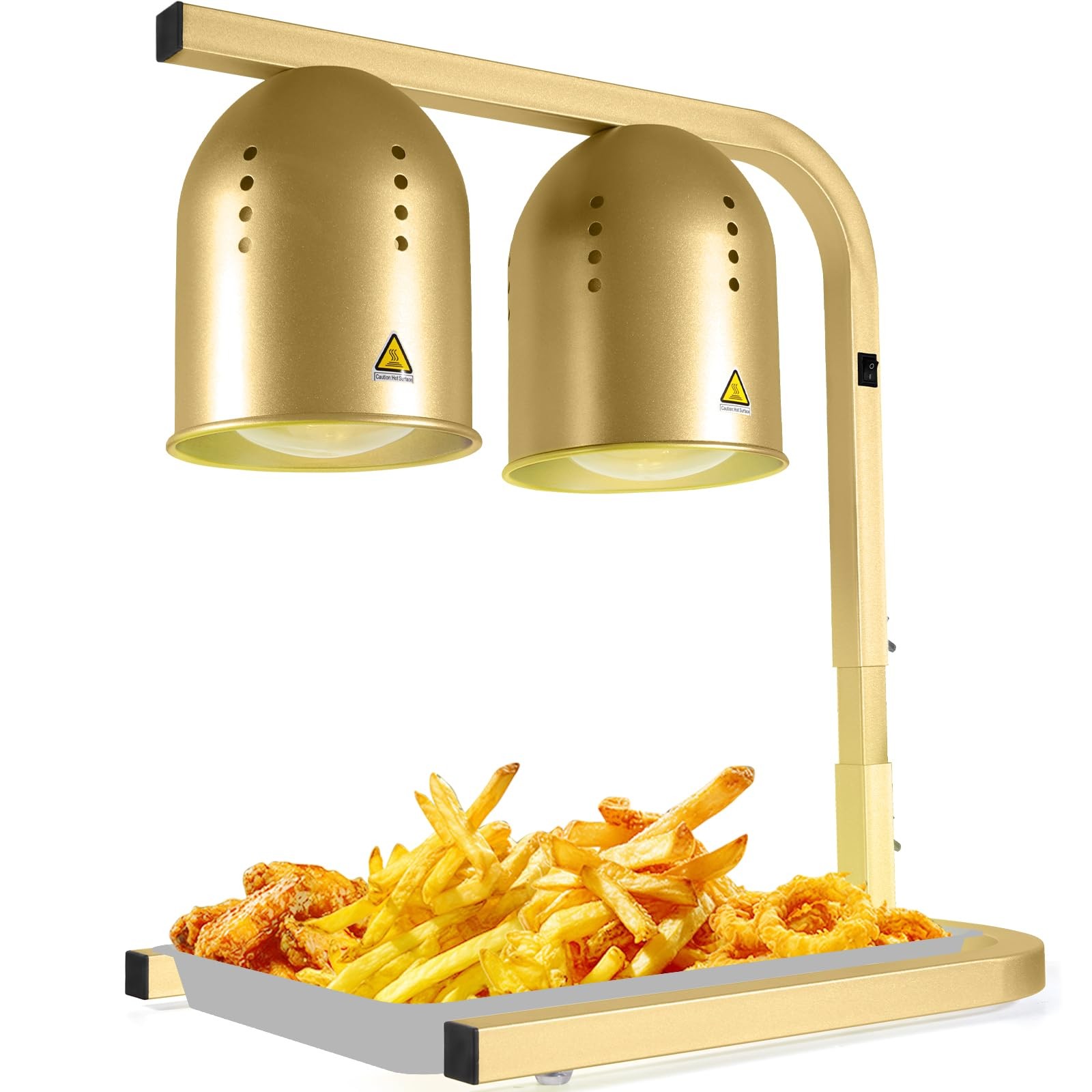 VORIGY Heat Lamp for Food, with Two 250W Bulbs for Fast and Even Heating, Foo...