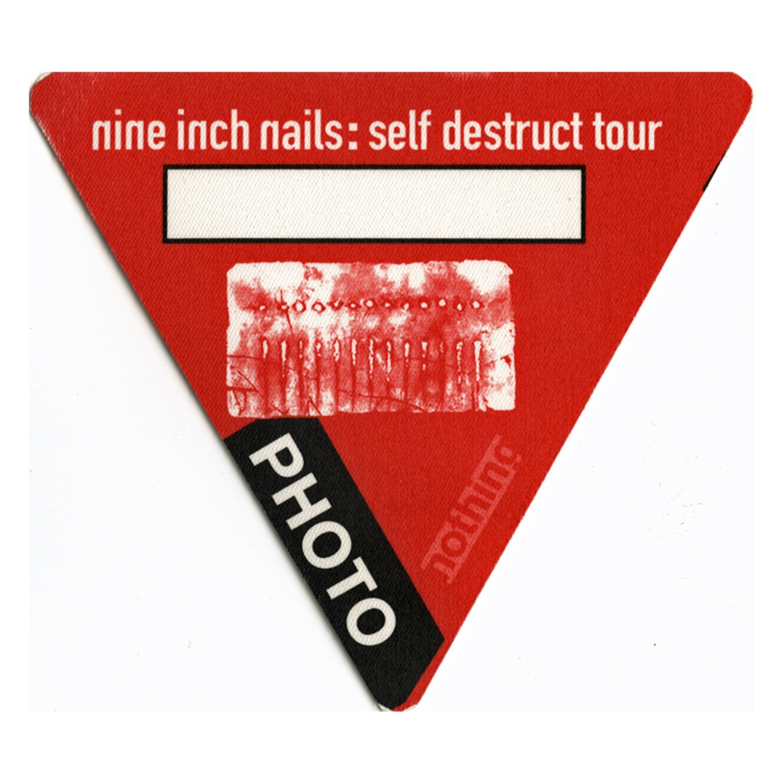 Nine Inch Nails 1994 The Downward Spiral Concert Tour Photo Backstage Pass