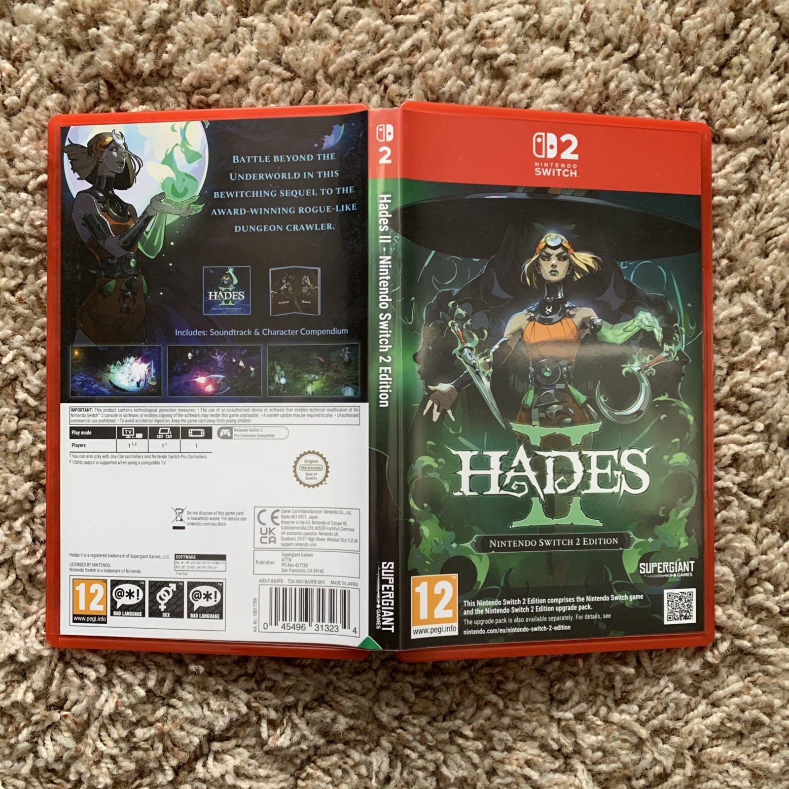 Empty Replacement Case ONLY! Hades II 2 - Nintendo Switch 2 Edition