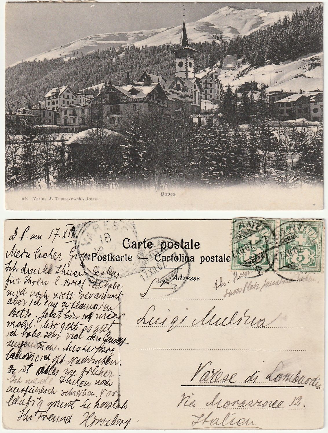 DAVOS - SWITZERLAND - SWITZERLAND - SWITZERLAND - TRAVEL 1907 -8785-