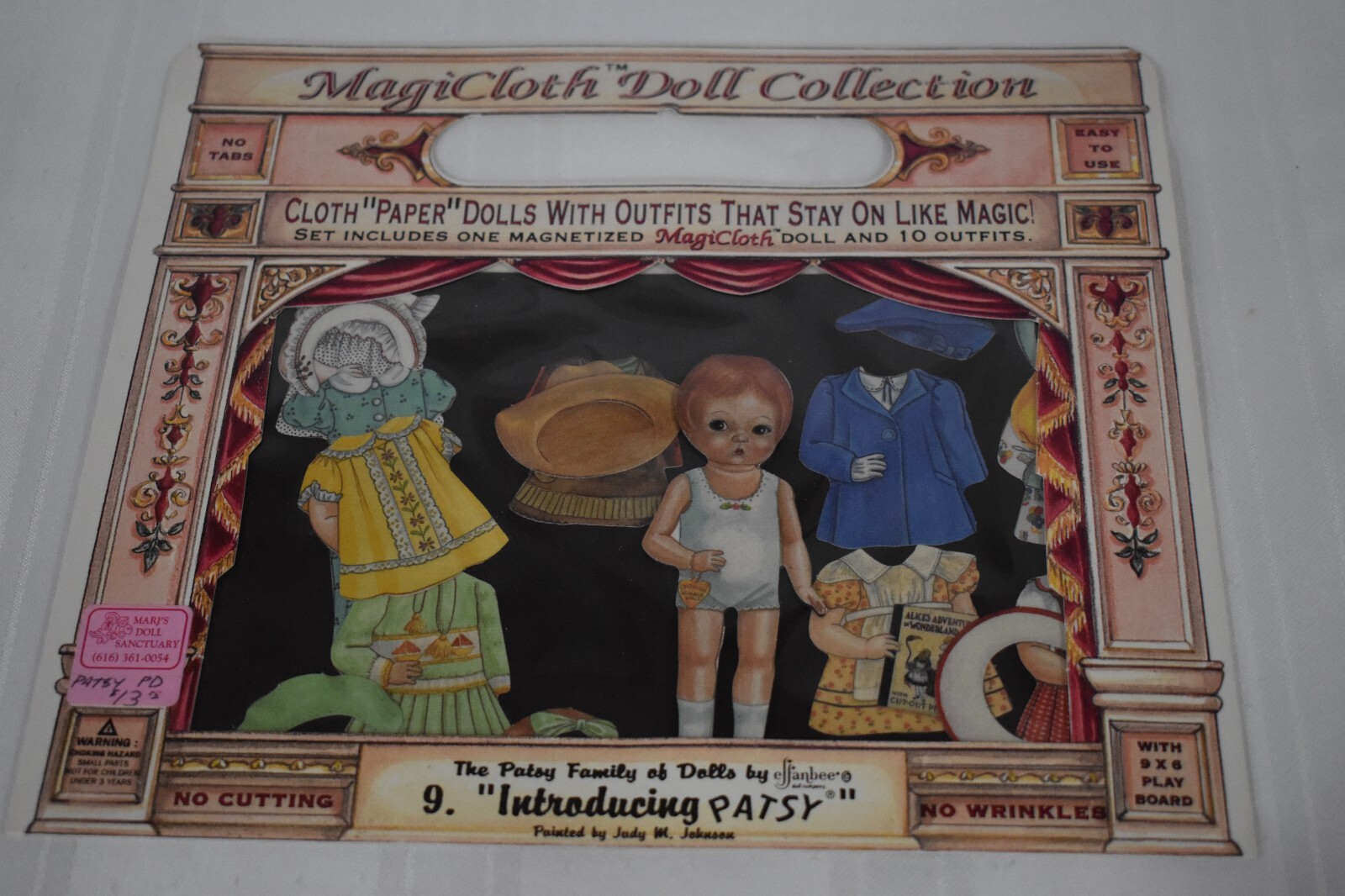 Patsy Effanbee Magicloth Doll 1996 Collection Magic Paper Cloth Doll USA