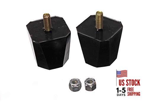  9.9136G 2" Tall 2" Square Bump Stop , Black 