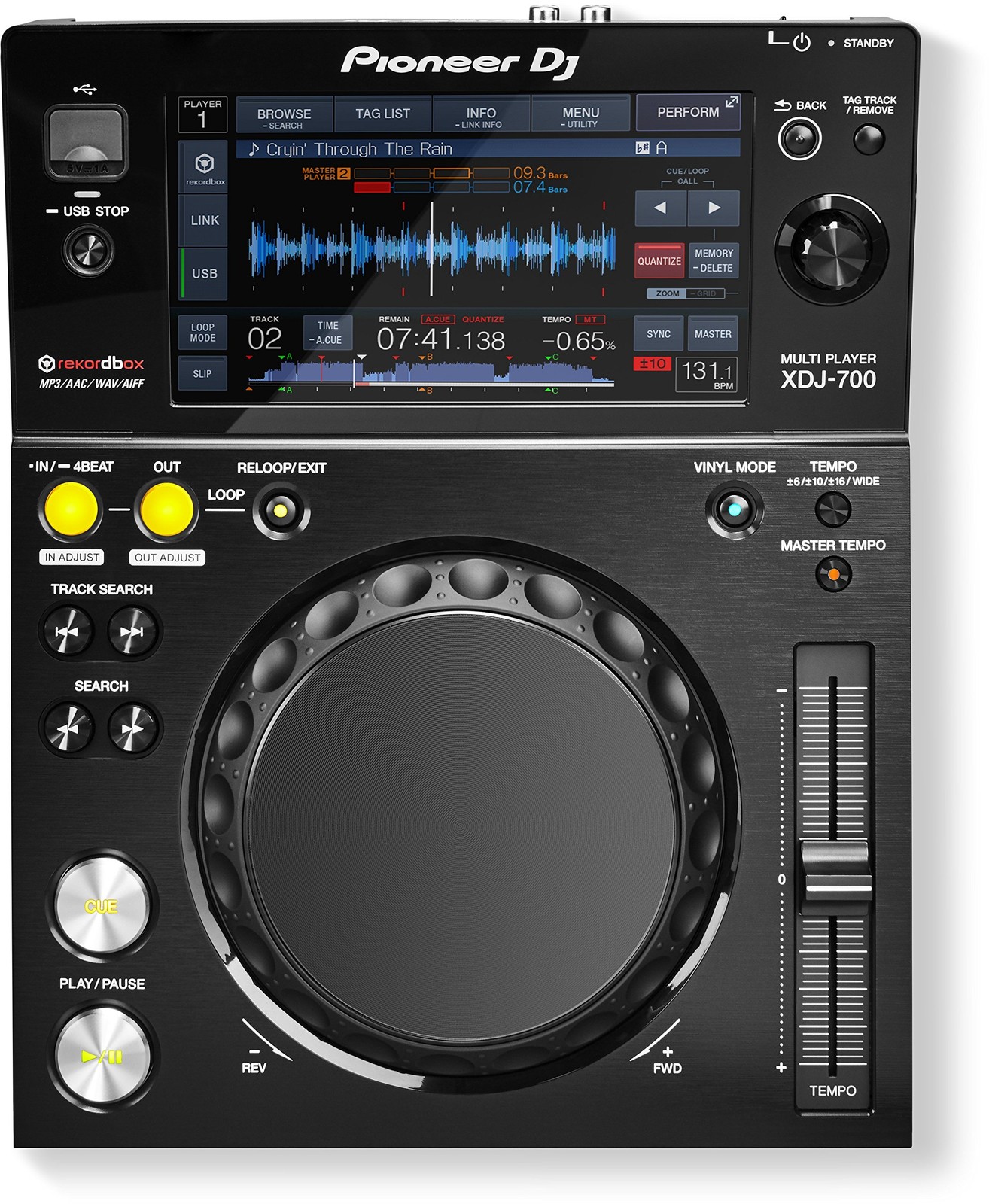 Pioneer XDJ-700 Rekordbox Compact Digital Deck Tabletop Player