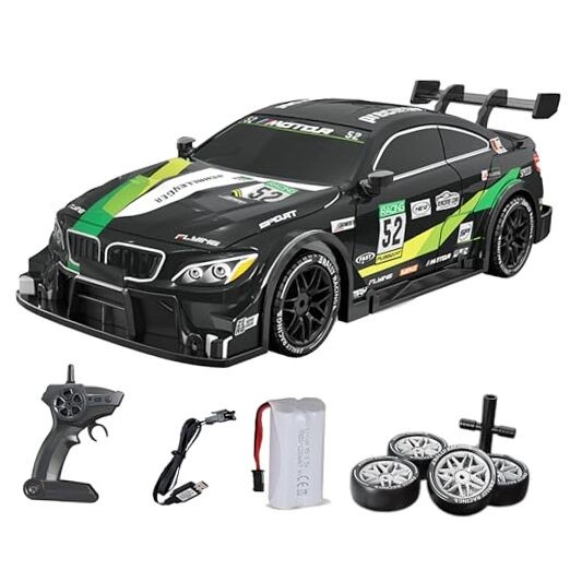 1/16 Scale RC Drift Car for Kids, 4WD Remote Control Race Car, 20KM/H, 2.4Ghz, 