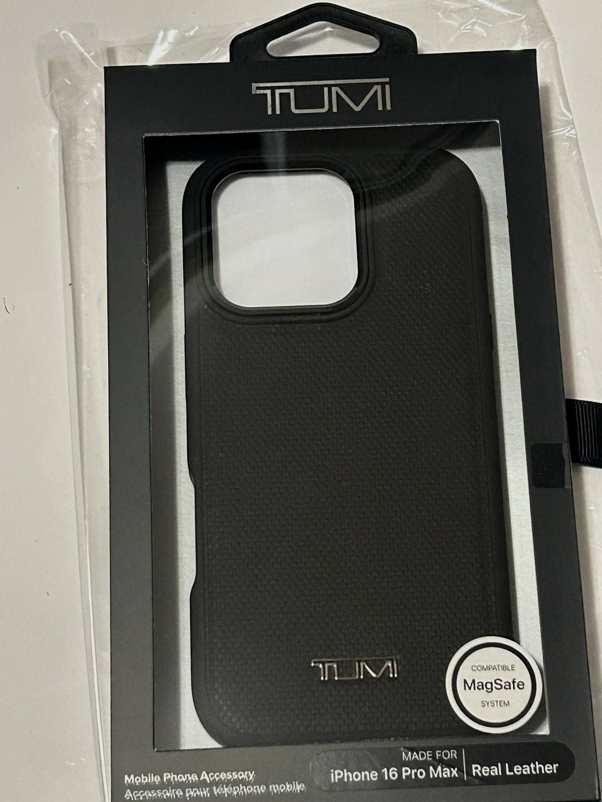 Tumi Protective Case for iPhone 16 PRO MAX REAL LEATHER-NEW
