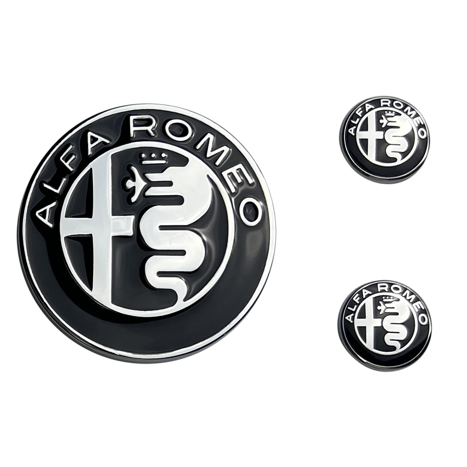 JUNMEI 3D Zinc Alloy Car Central Control Console Knob Logo Silver Black 