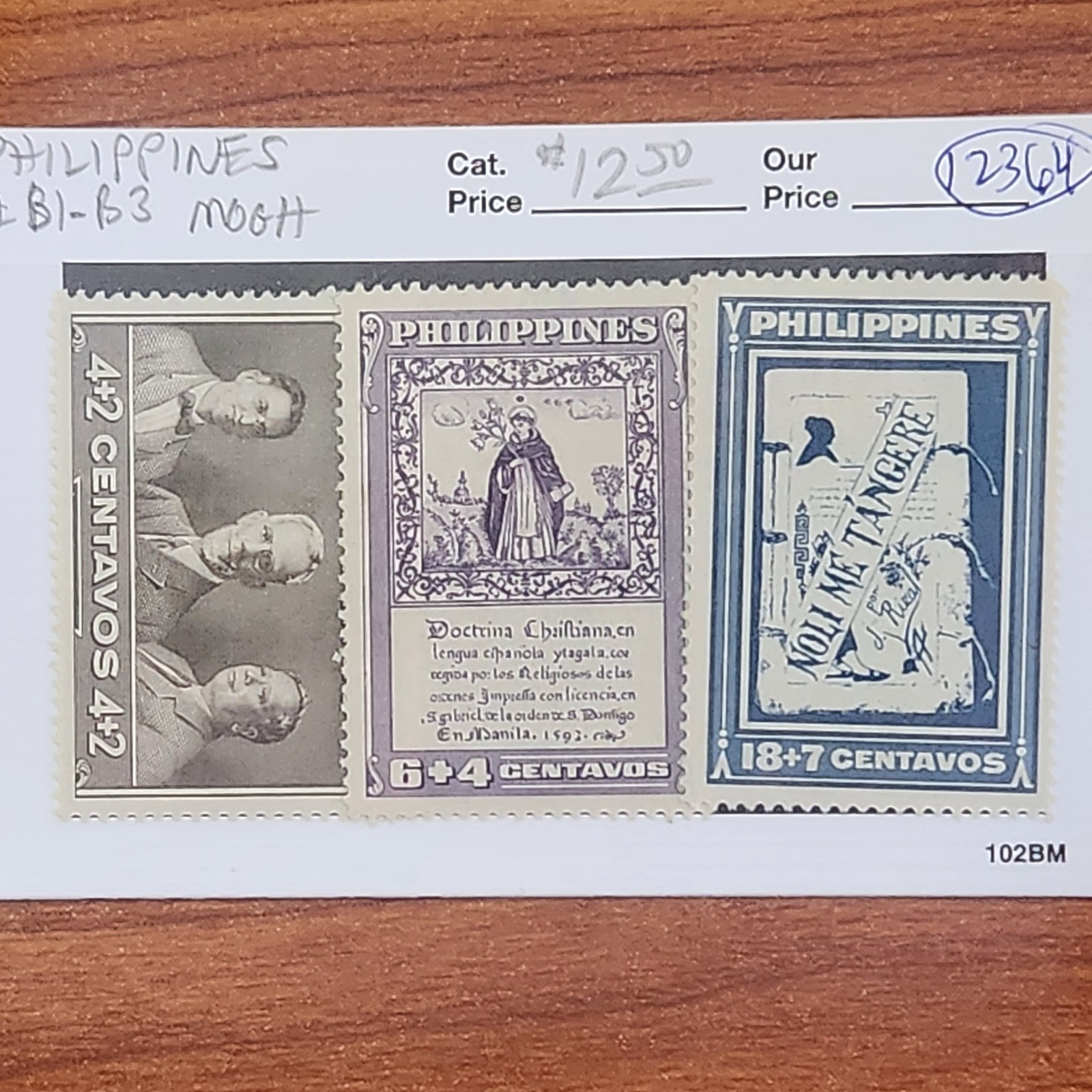 Philippines #B1 - B3 MOGH - CV $12.50 - Lot #12364