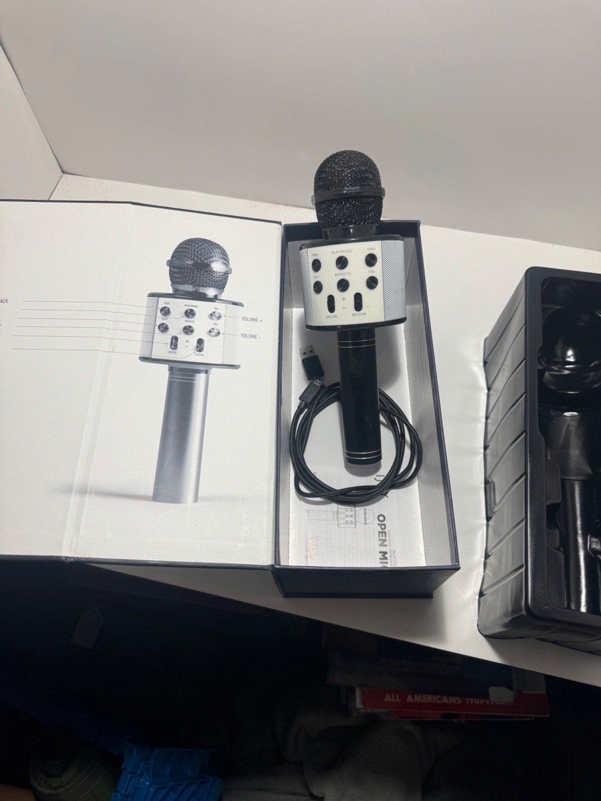 iJoy Open Mic Bluetooth Karaoke Microphone ROSE GOLD Up To 5 Hrs Of Play Time