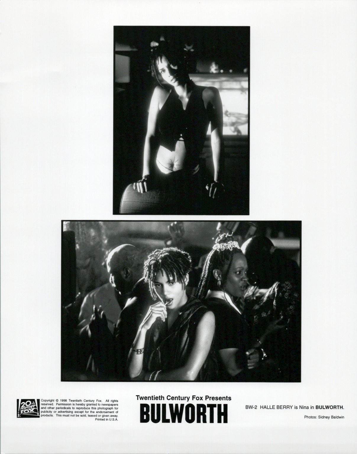 Halle Berry Bulworth 1998 Movie Still Press Photo Publicity Film Promo