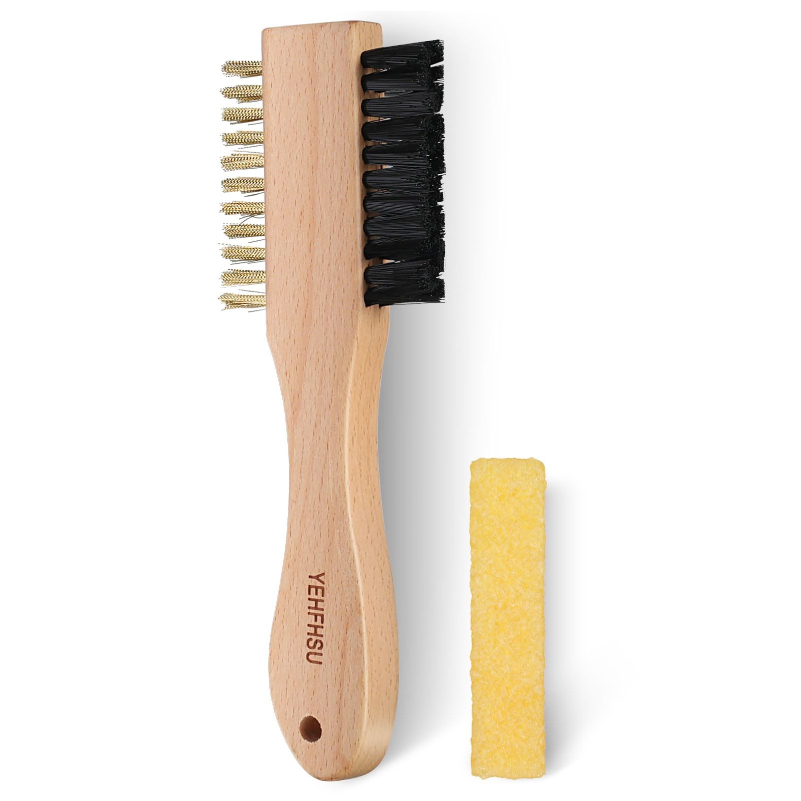 YEHFHSU 2-Piece Suede Brush and Eraser, Cleaner Kit, Log Color 