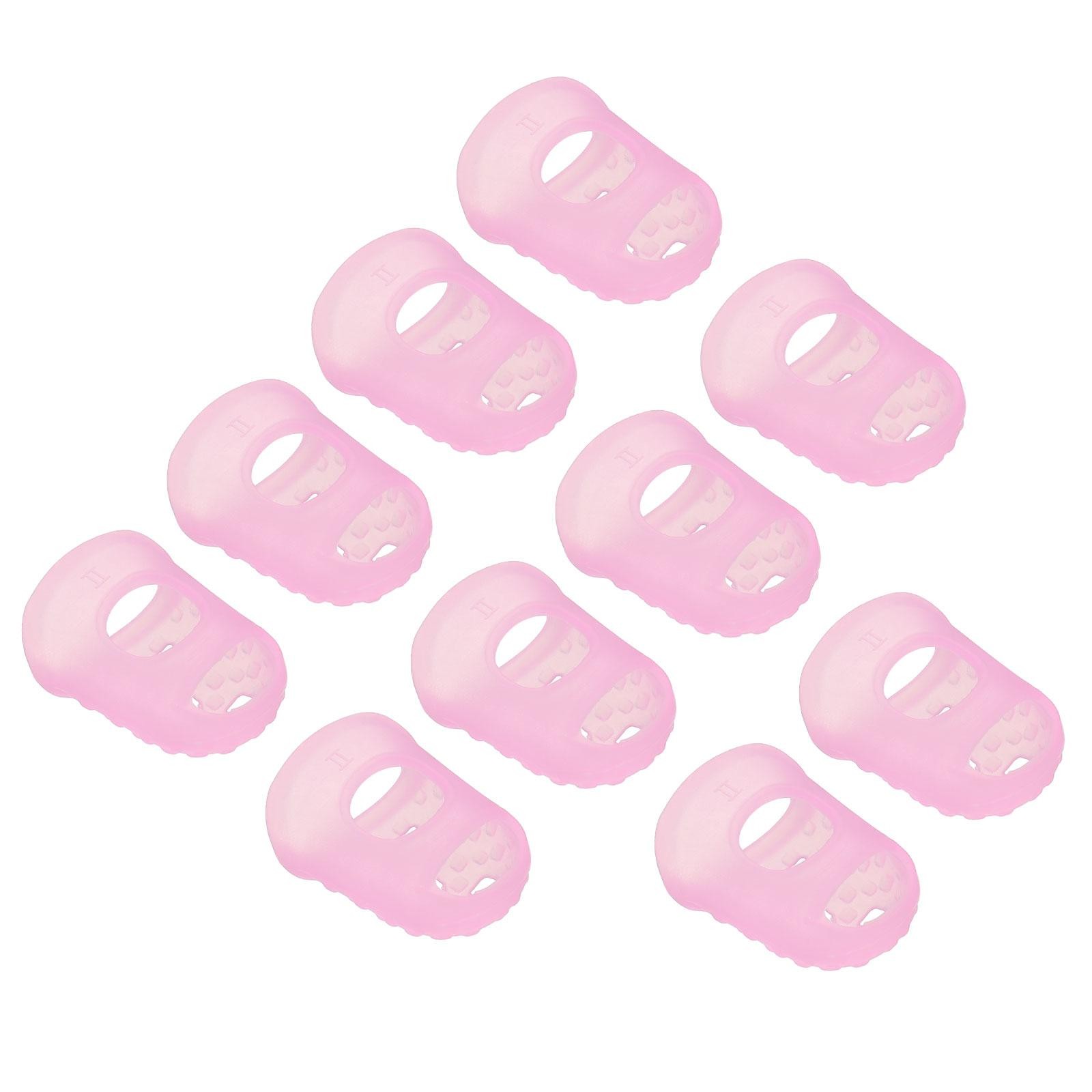Finger tip protection non-slip fingertips 20 pieces 28mm pink