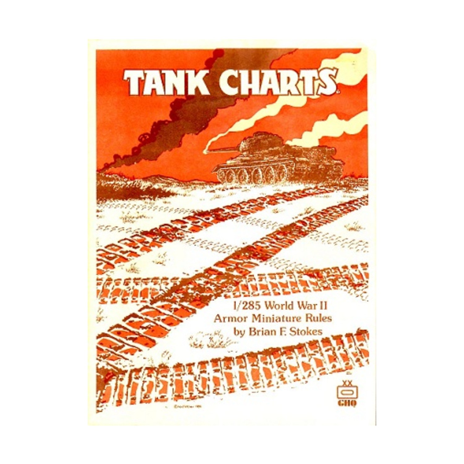 GHQ Historical Mini Rules Tank Charts Fair+